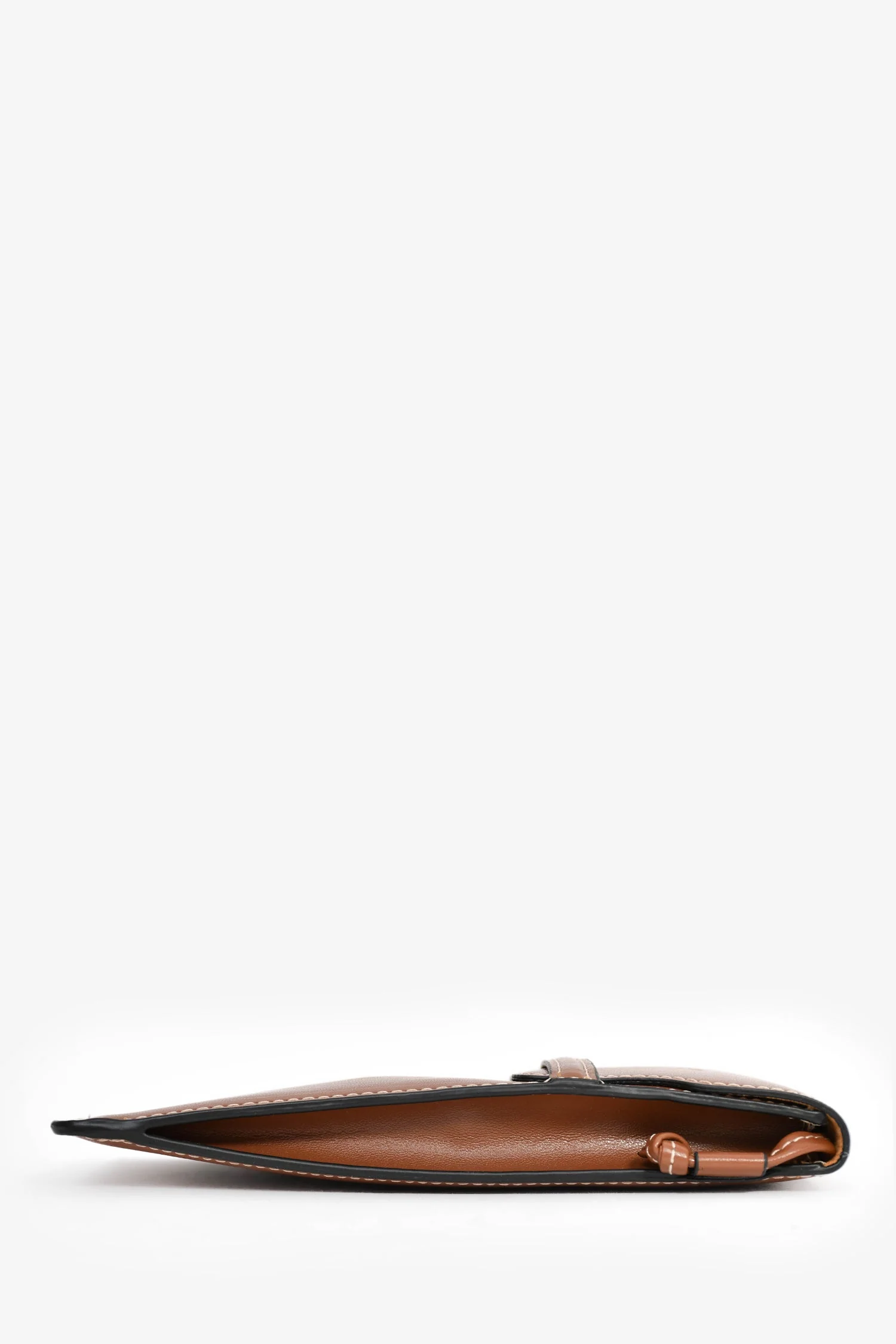 Celine Brown Leather Sunglass Pouch - Image 4