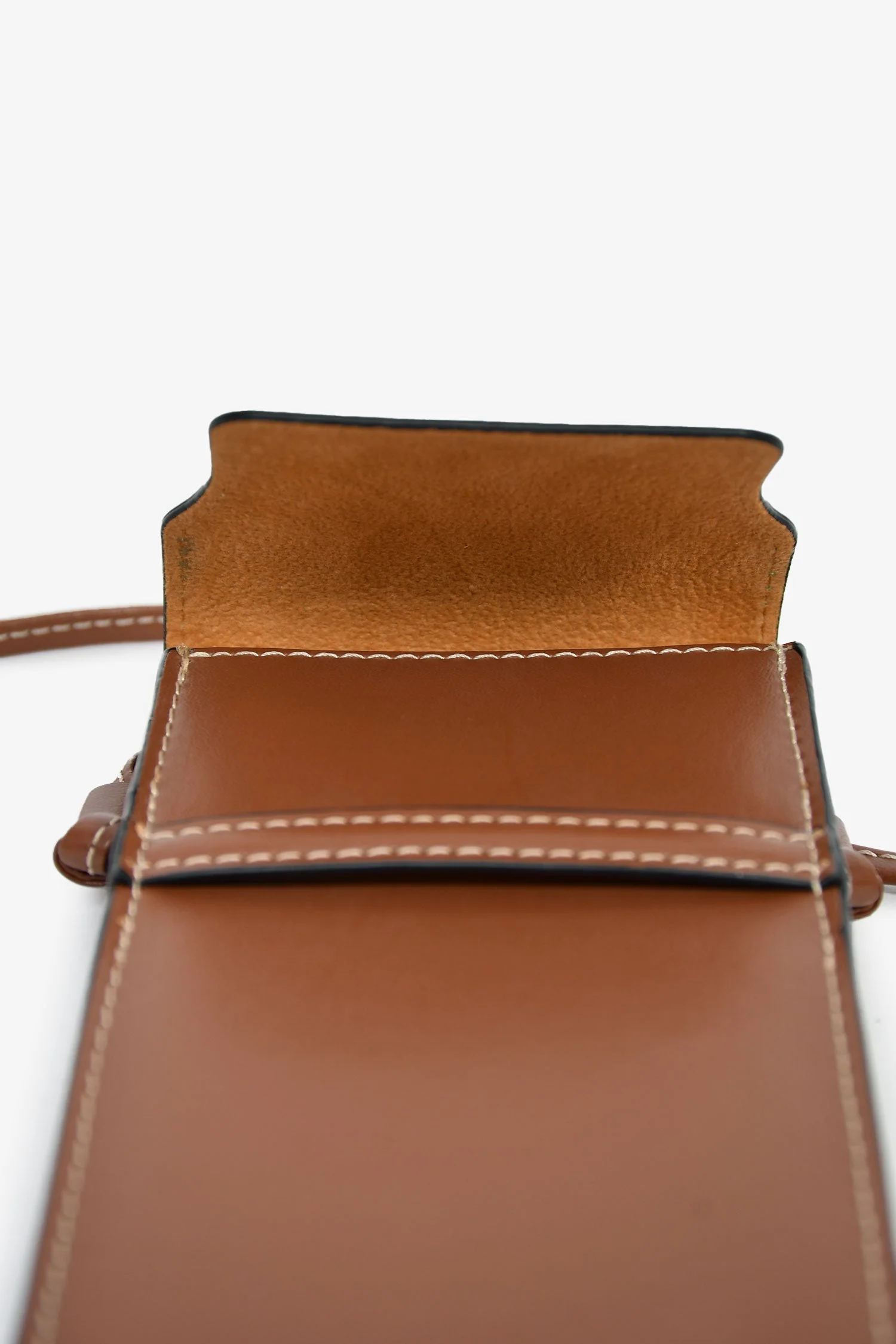 Celine Brown Leather Sunglass Pouch - Image 7
