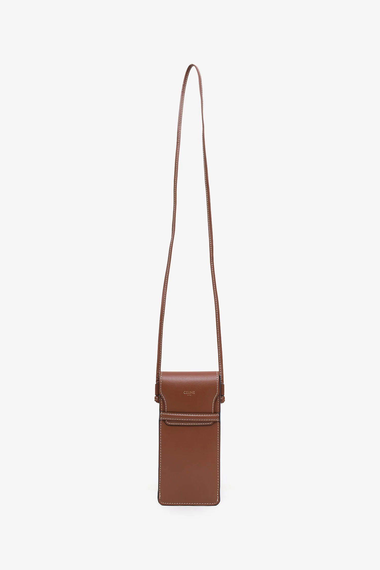 Celine Brown Round Frame Sunglasses With Leather Case - Image 5