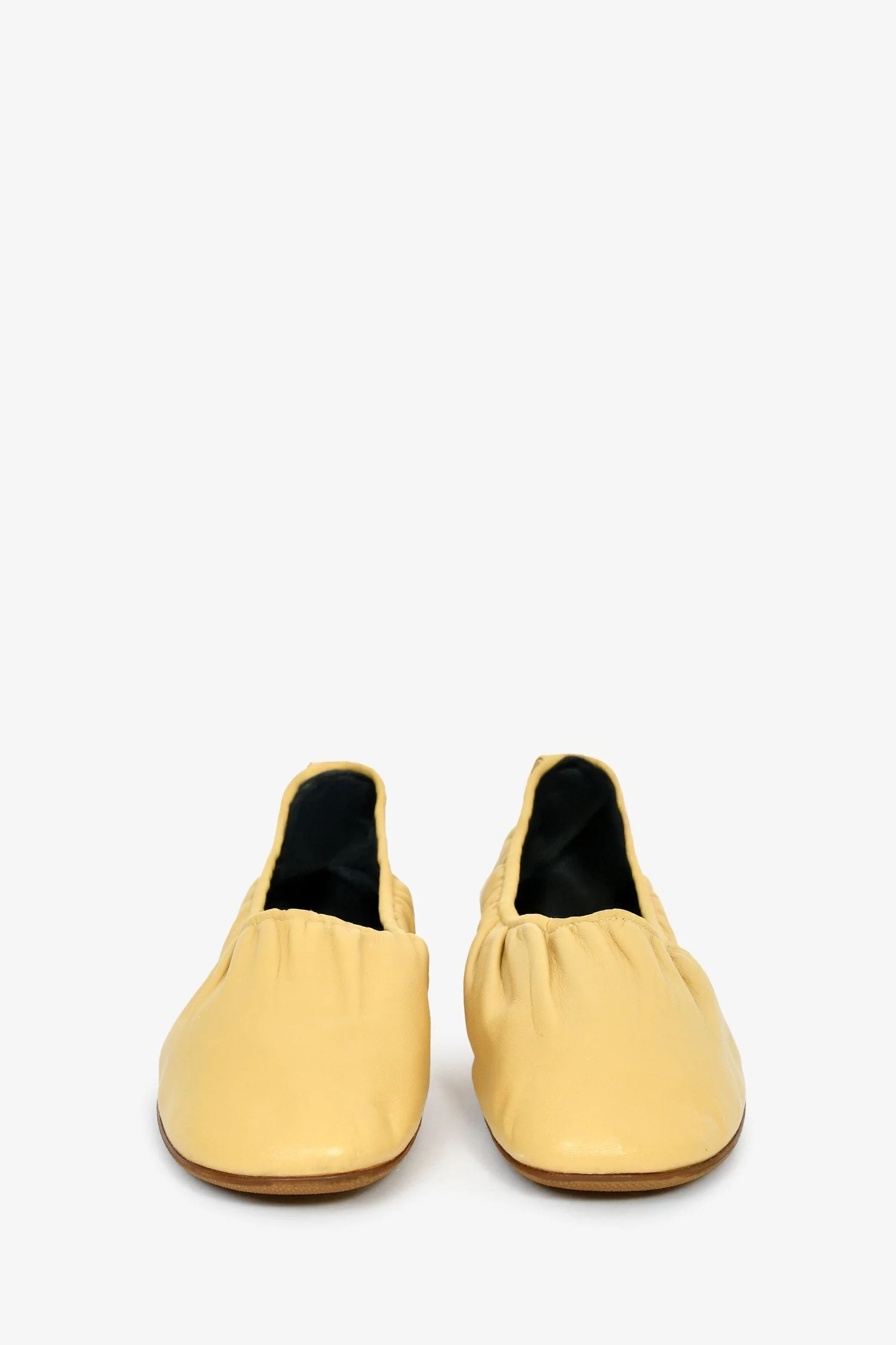 Celine by Phoebe Philo Yellow 'Ballerina' Flats Size 38 - Image 3