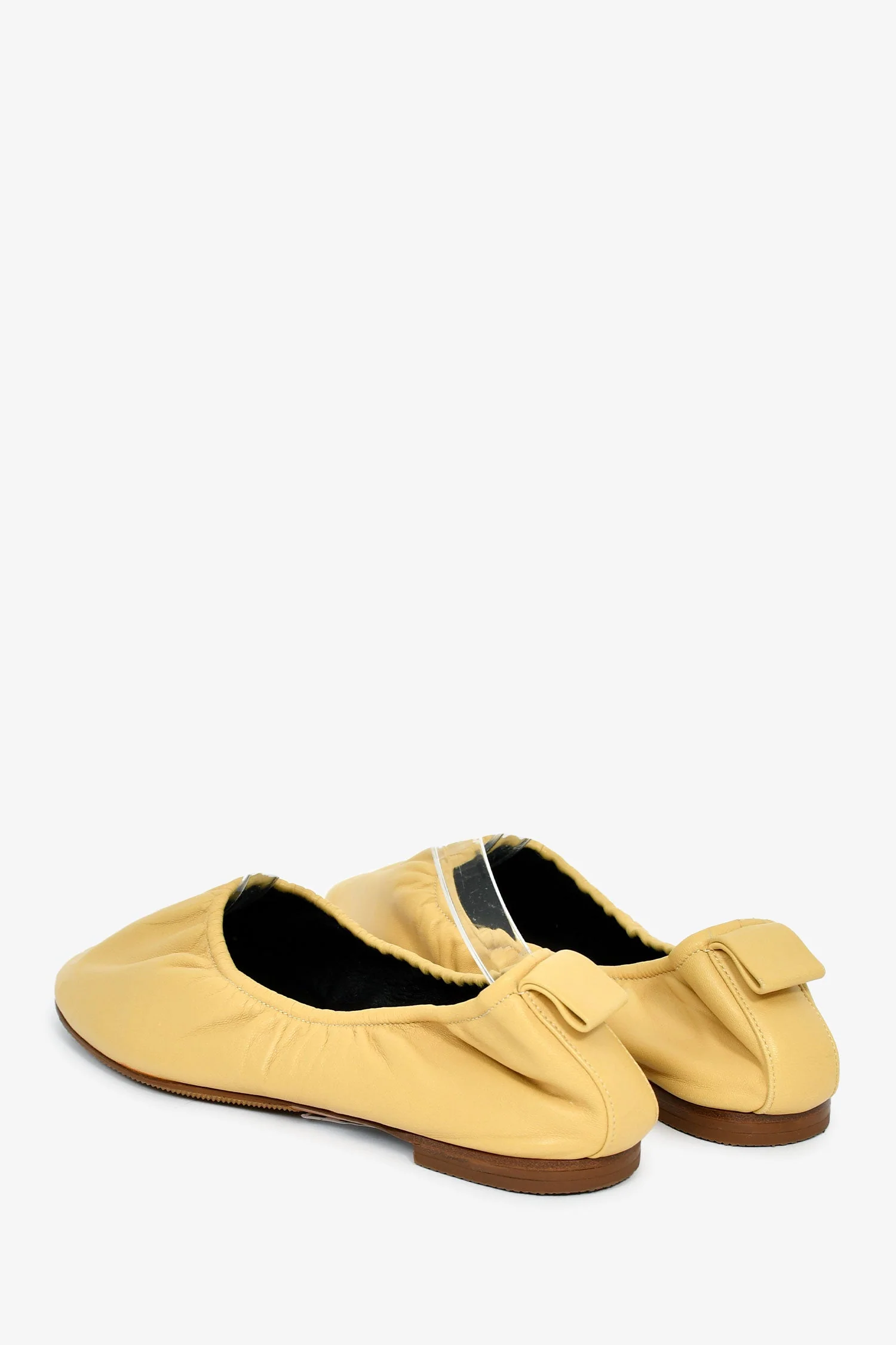 Celine by Phoebe Philo Yellow 'Ballerina' Flats Size 38 - Image 4