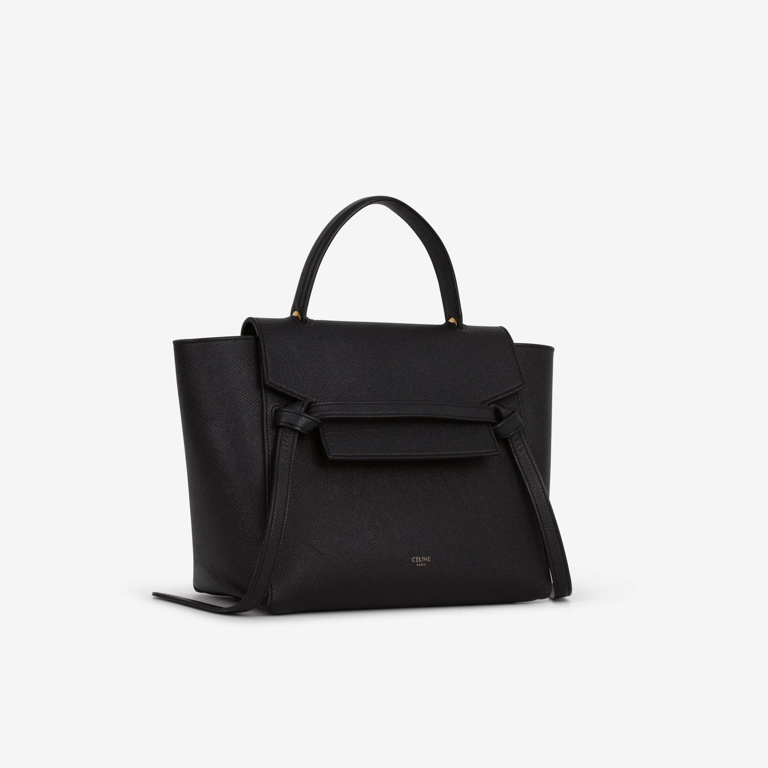 Celine Micro Belt Bag - Black Grained Calfskin | Gold Hardware - Image 3