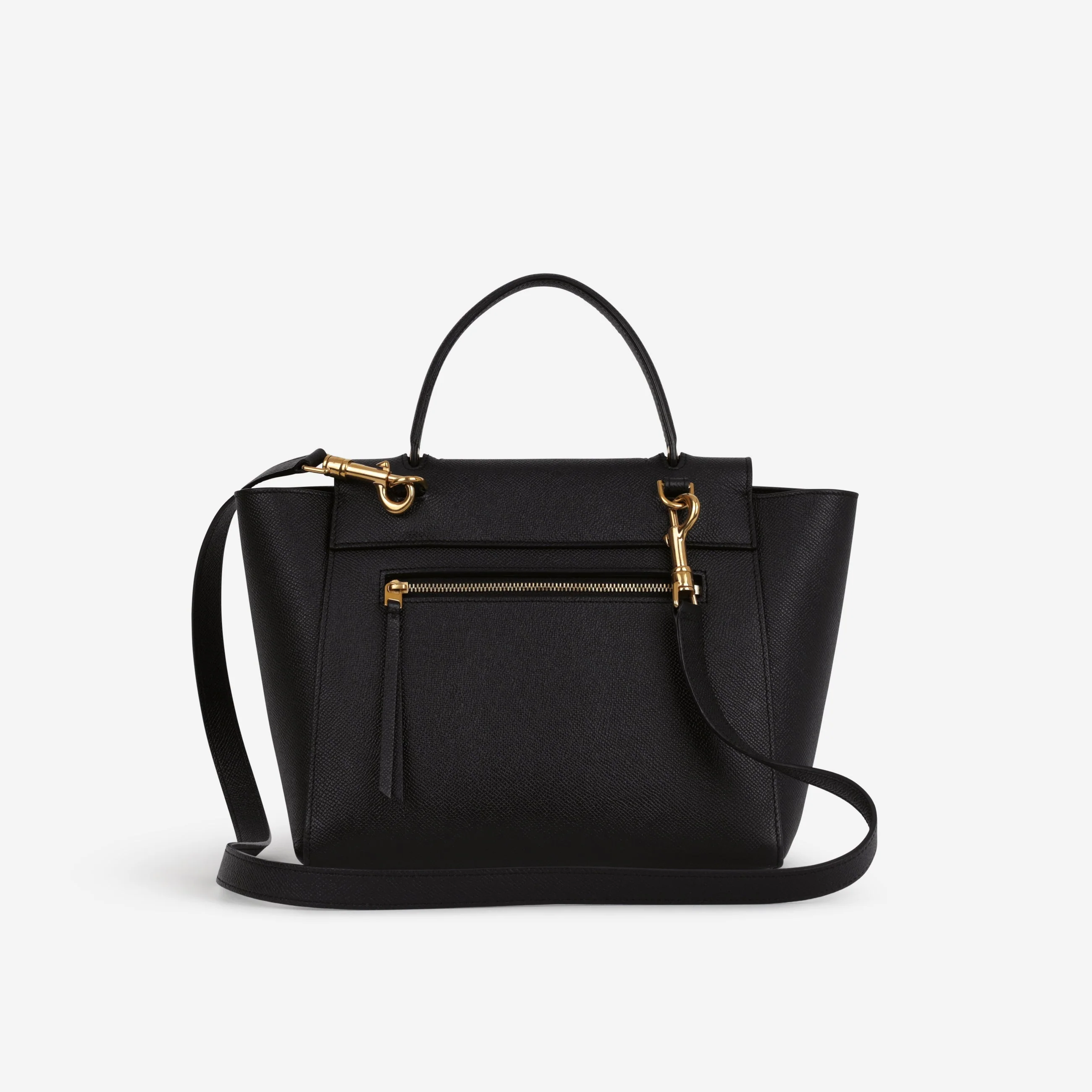 Celine Micro Belt Bag - Black Grained Calfskin | Gold Hardware - Image 5