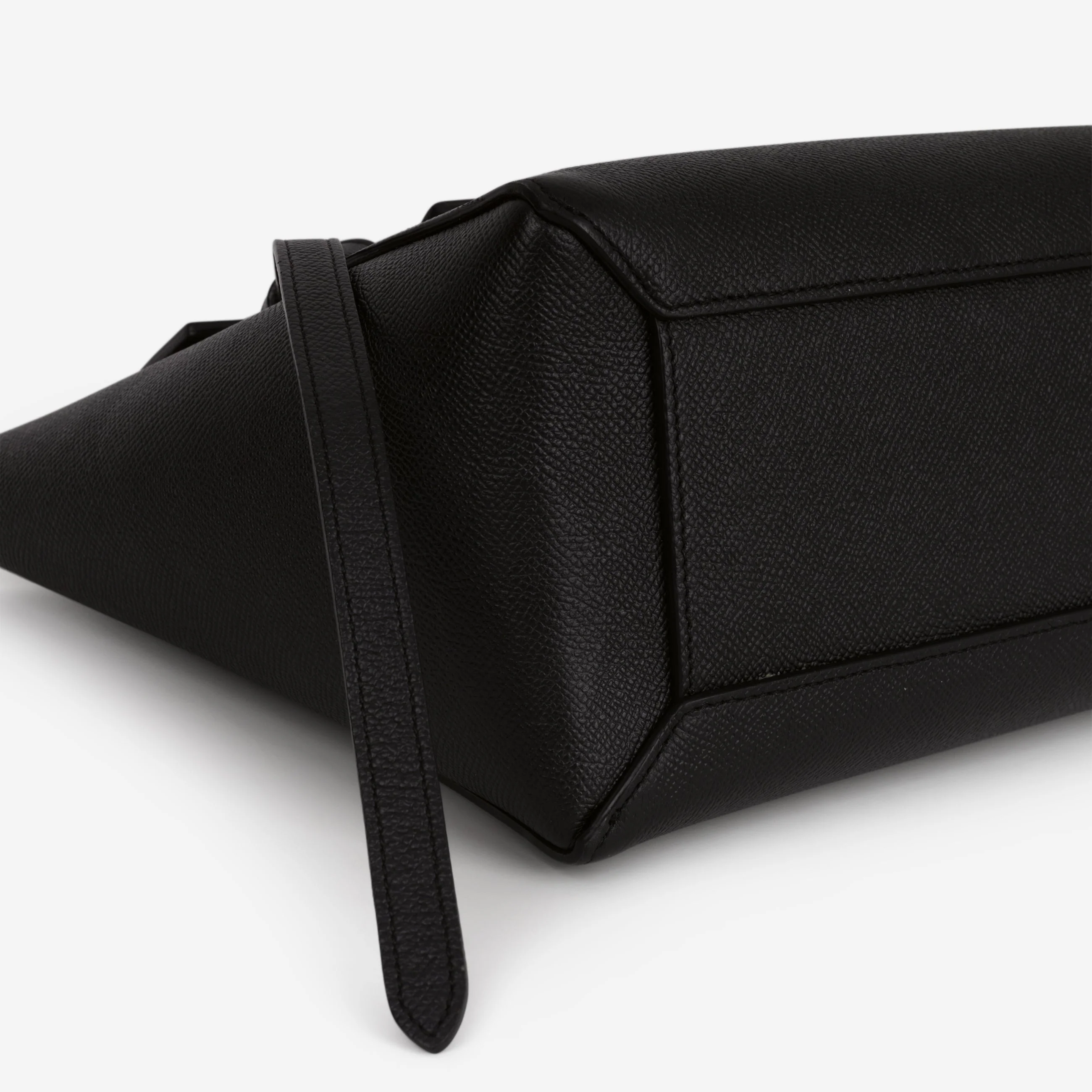Celine Micro Belt Bag - Black Grained Calfskin | Gold Hardware - Image 7