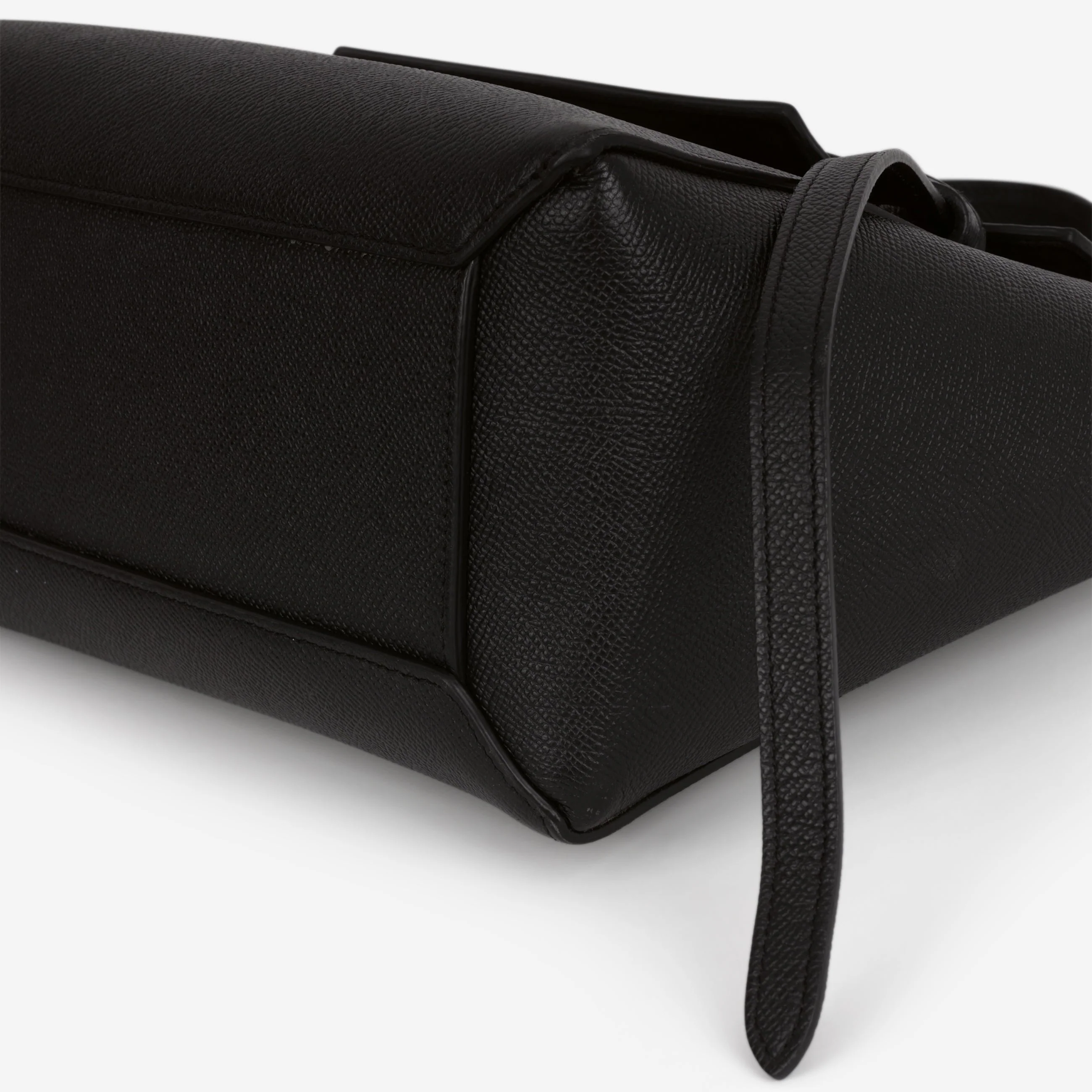 Celine Micro Belt Bag - Black Grained Calfskin | Gold Hardware - Image 8