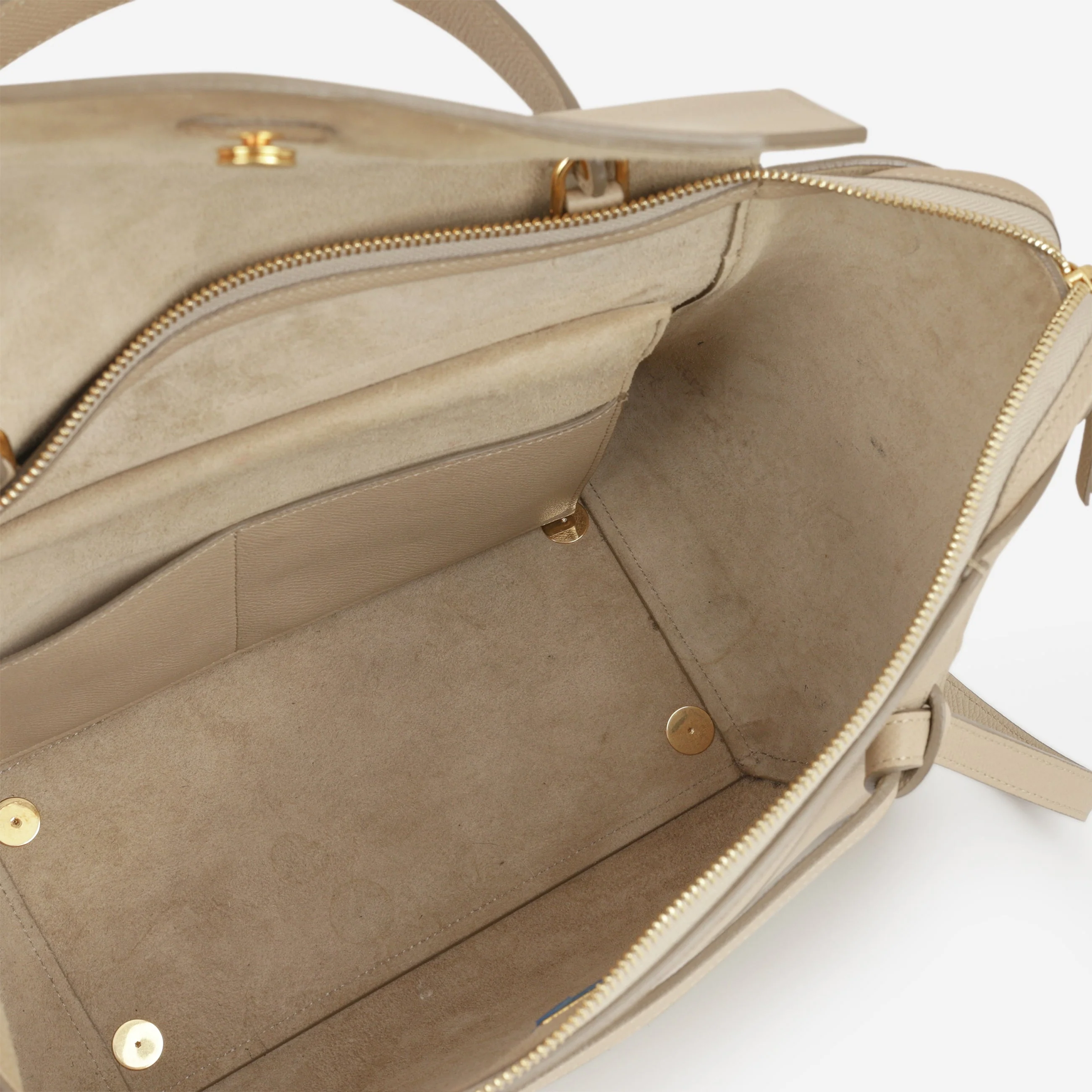 Celine Mini Belt Bag - Beige Grained Leather | Gold Hardware - Image 5