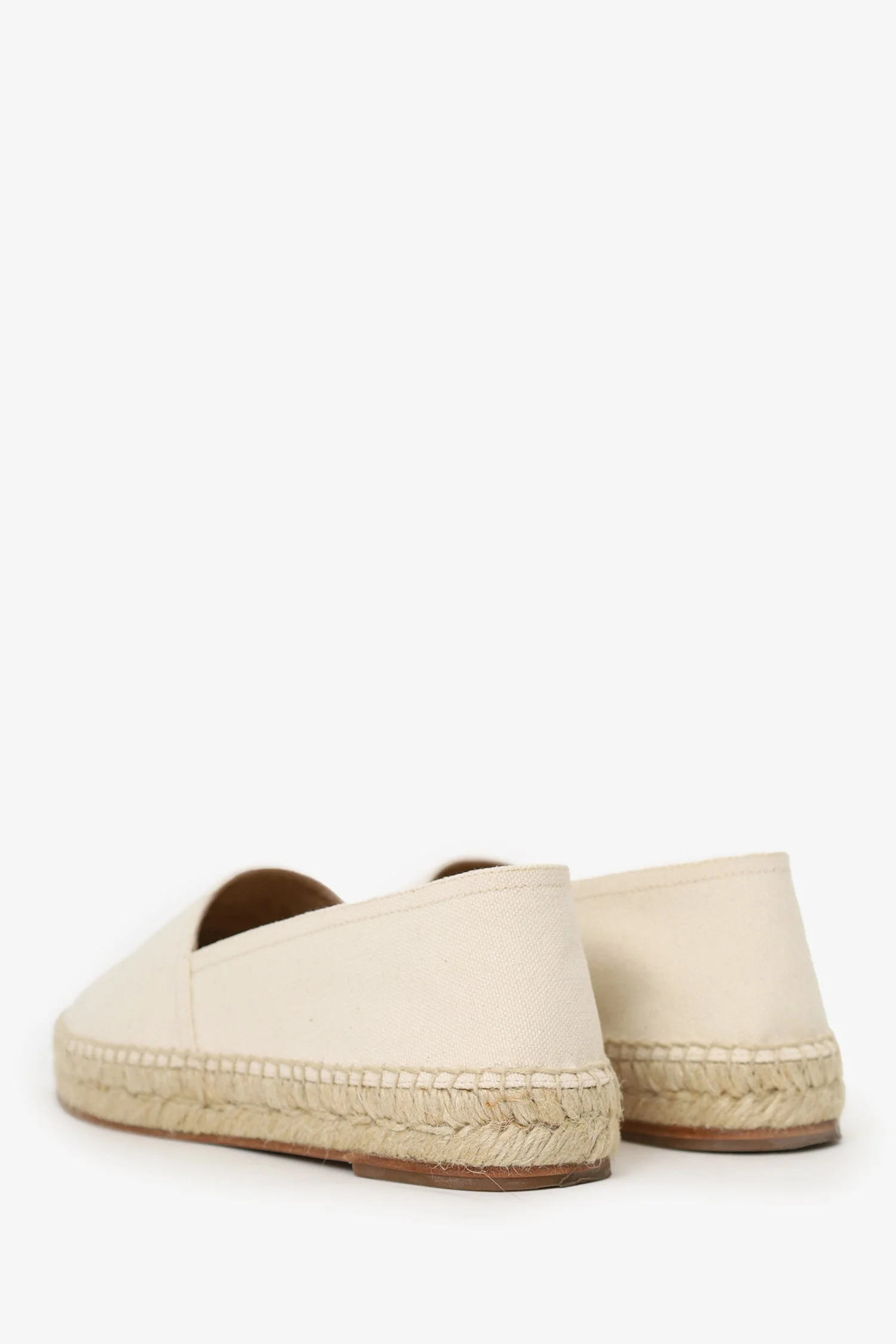 Celine Cream Logo Espadrilles Size 38 - Image 4