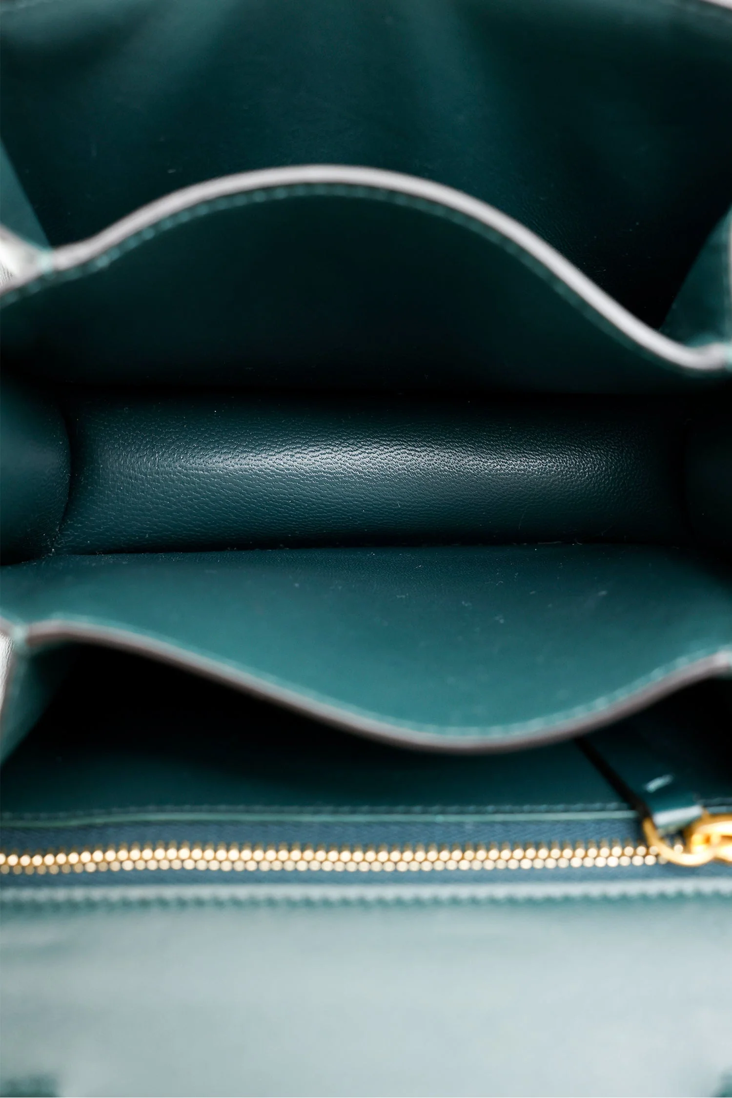 Celine Green Leather Small Box Crossbody Bag - Image 7