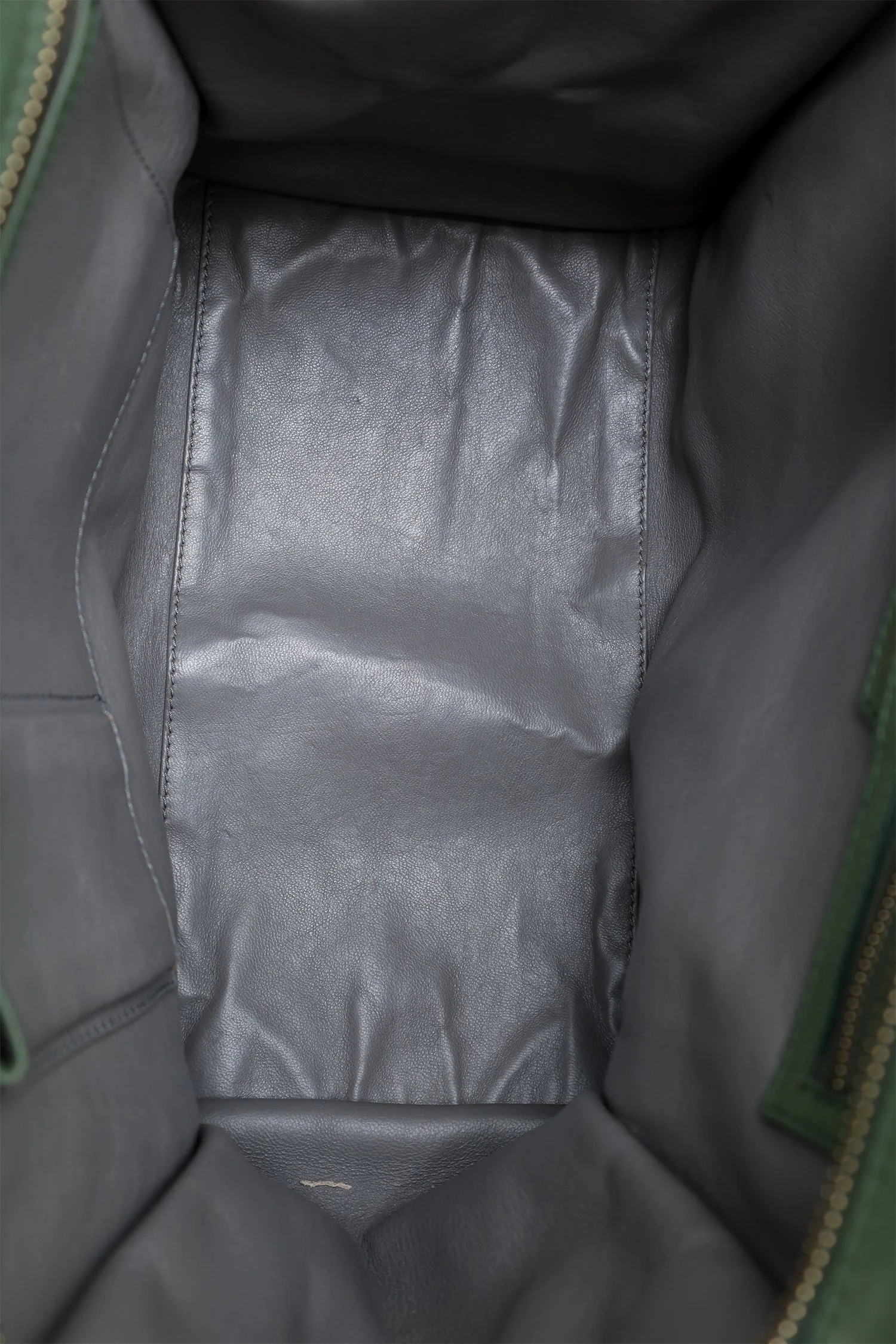 Celine Green Suede/Leather Micro Luggage Tote Bag - Image 6