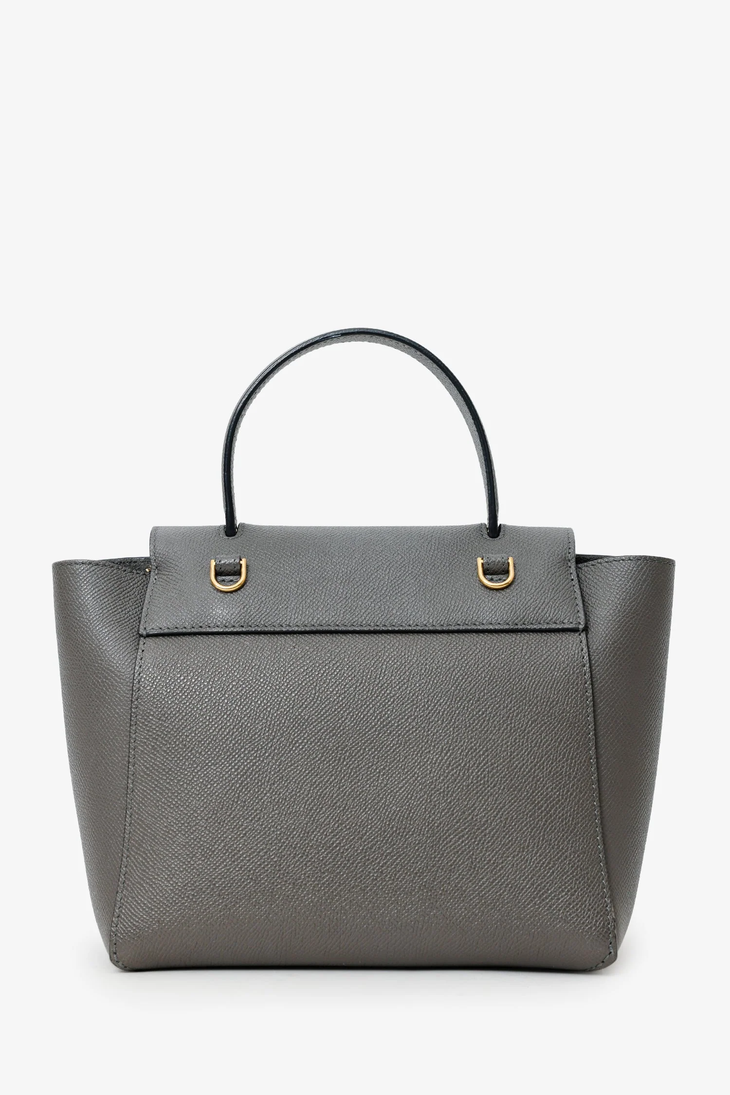 Celine Grey Grained Leather Nano Belt Bag With Strap - Image 2