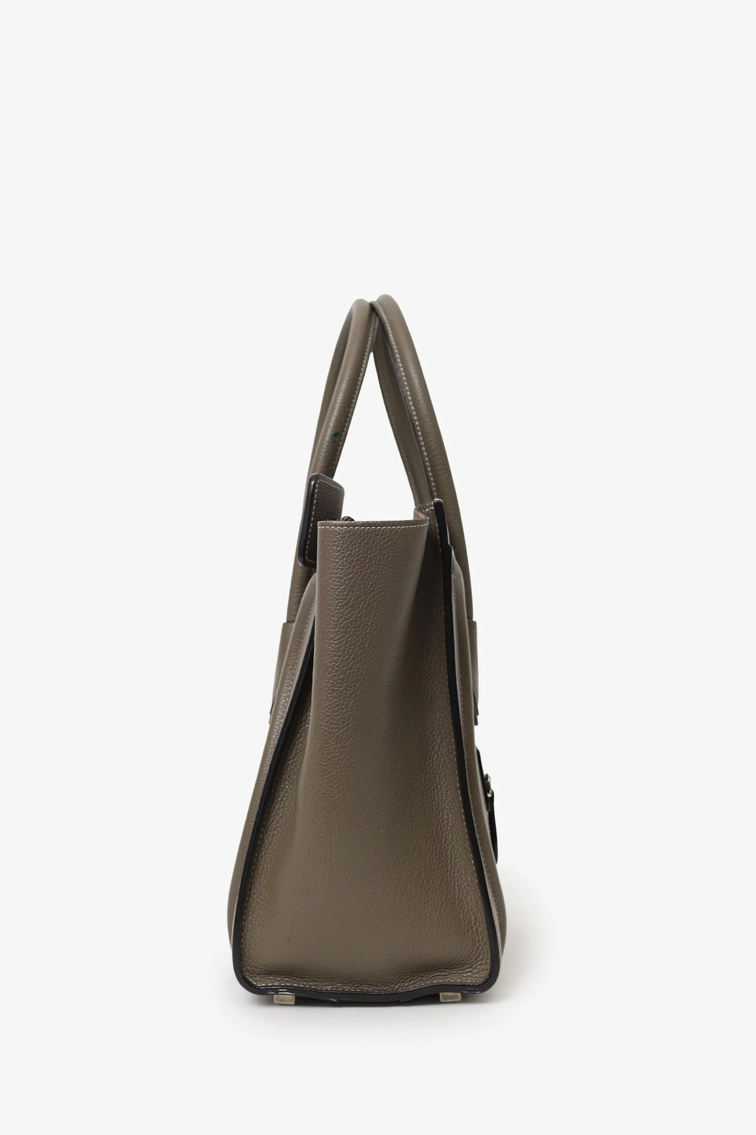 Celine Grey Leather Micro Luggage Tote - Image 3