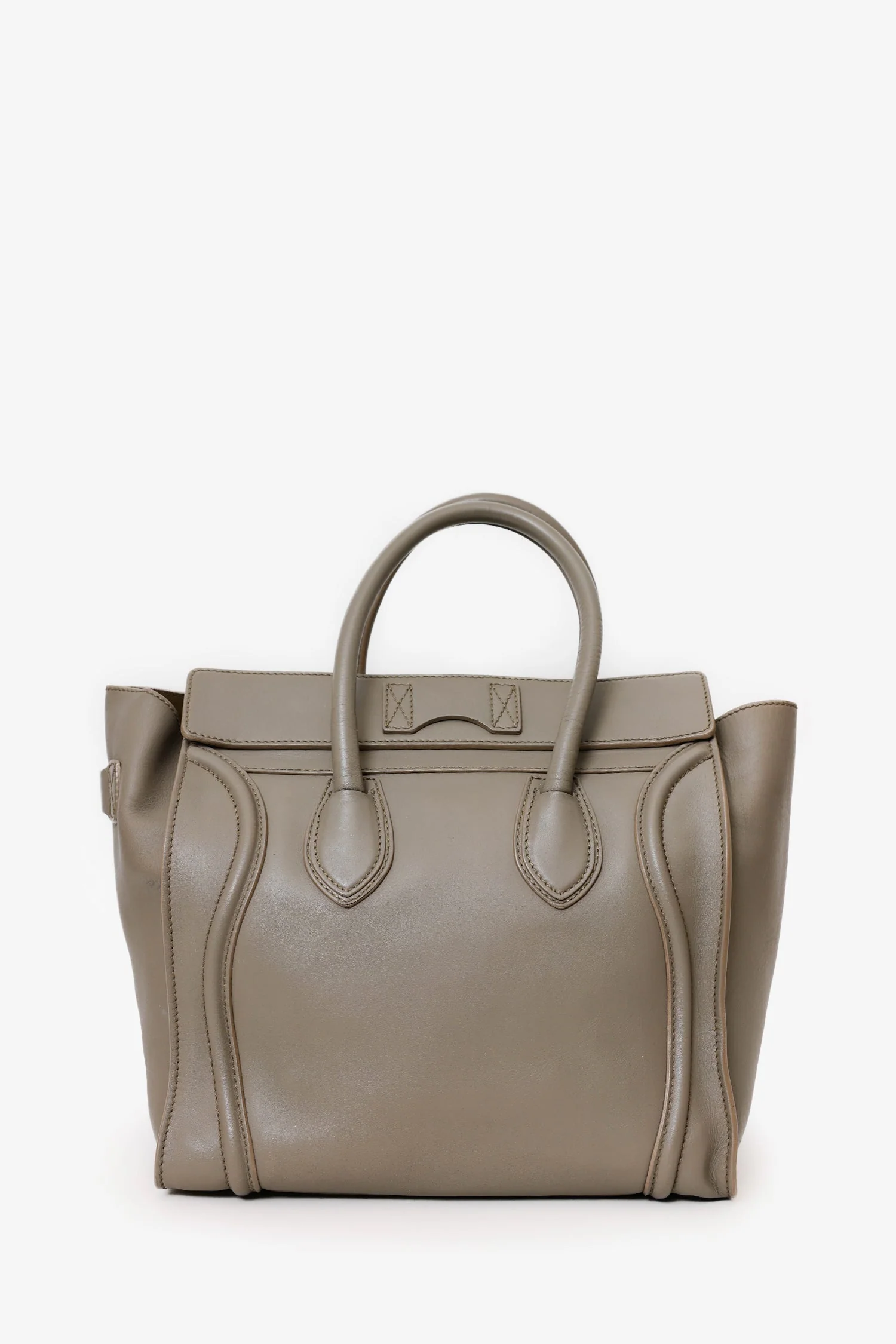 Celine Grey Smooth Calfskin Mini Luggage Tote - Image 2