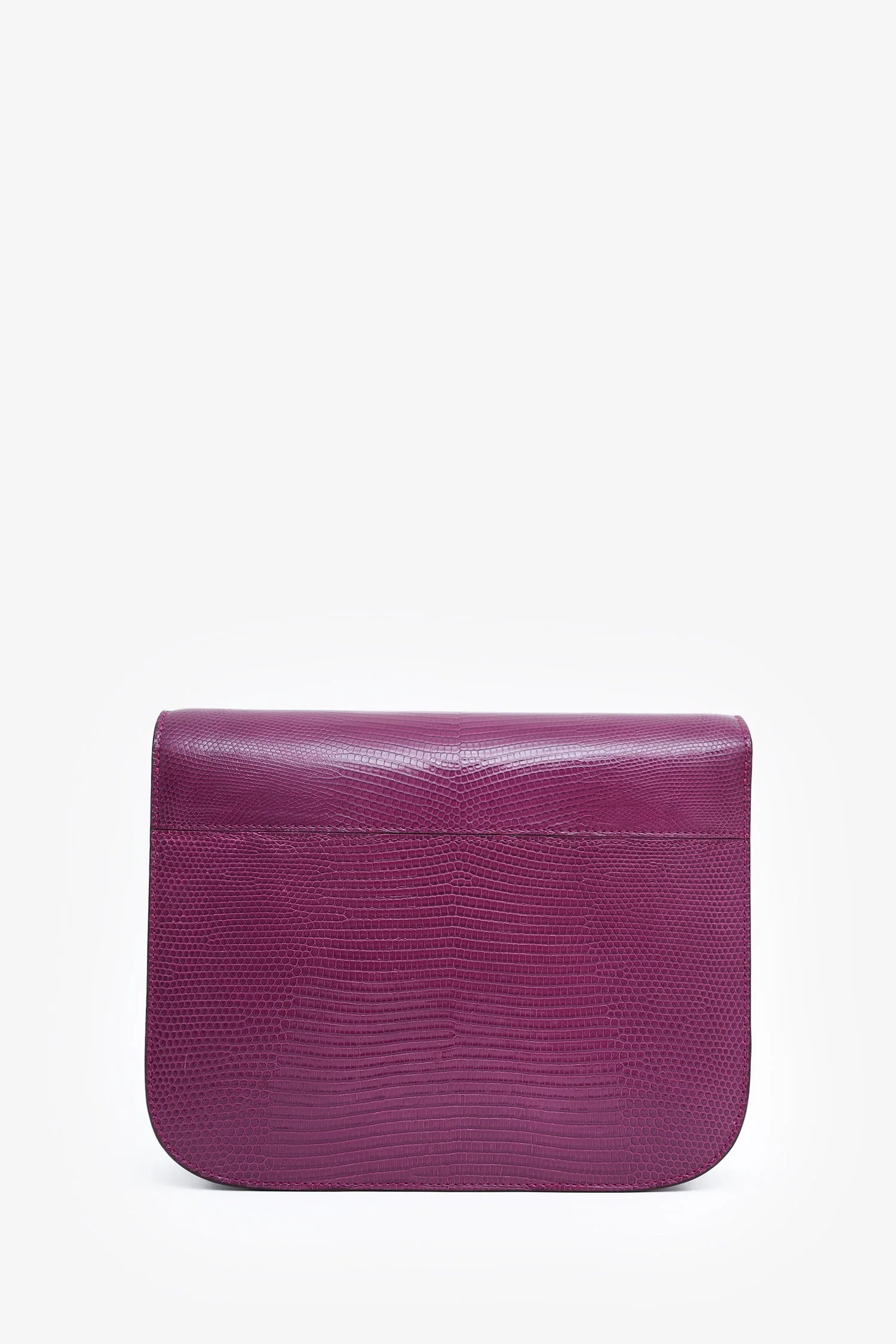 Celine Purple Lizard Leather Classic Medium Box Bag - Image 3