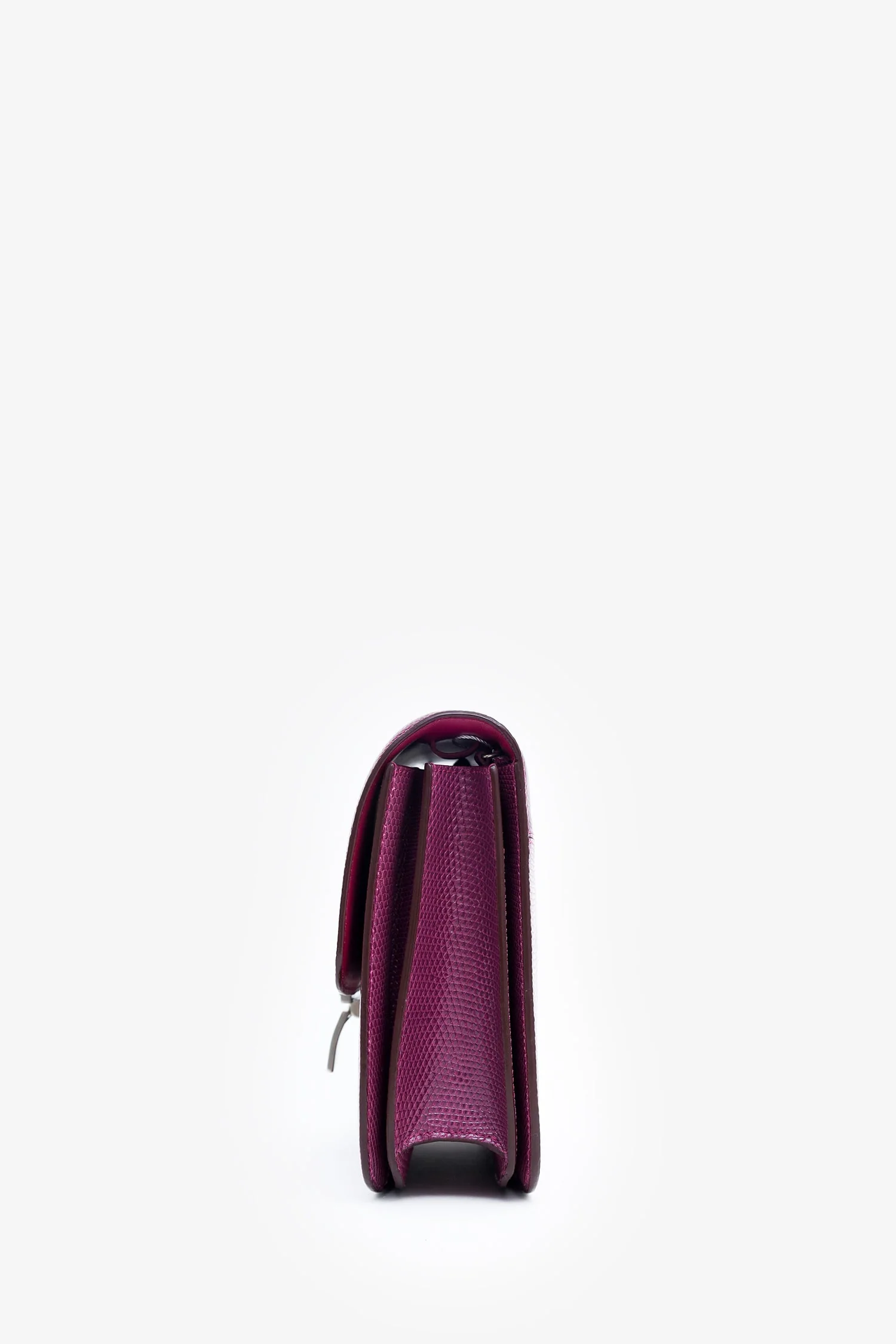 Celine Purple Lizard Leather Classic Medium Box Bag - Image 4