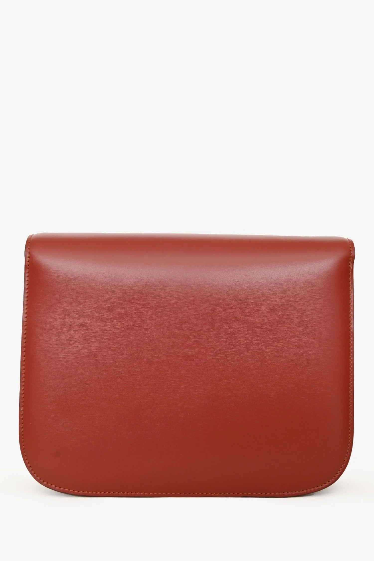 Celine Red Leather Medium 'Box' Crossbody Bag - Image 2