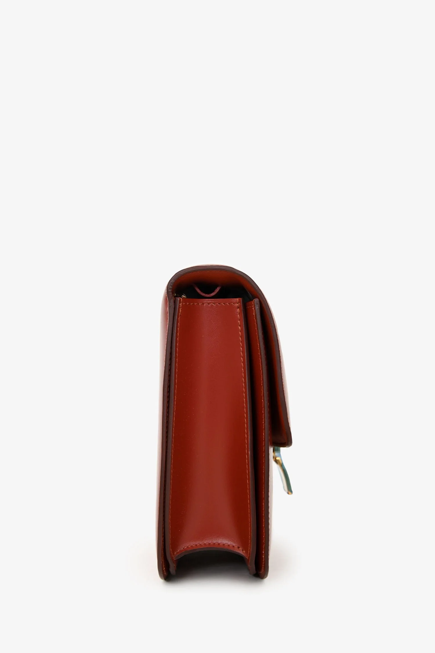 Celine Red Leather Medium 'Box' Crossbody Bag - Image 3