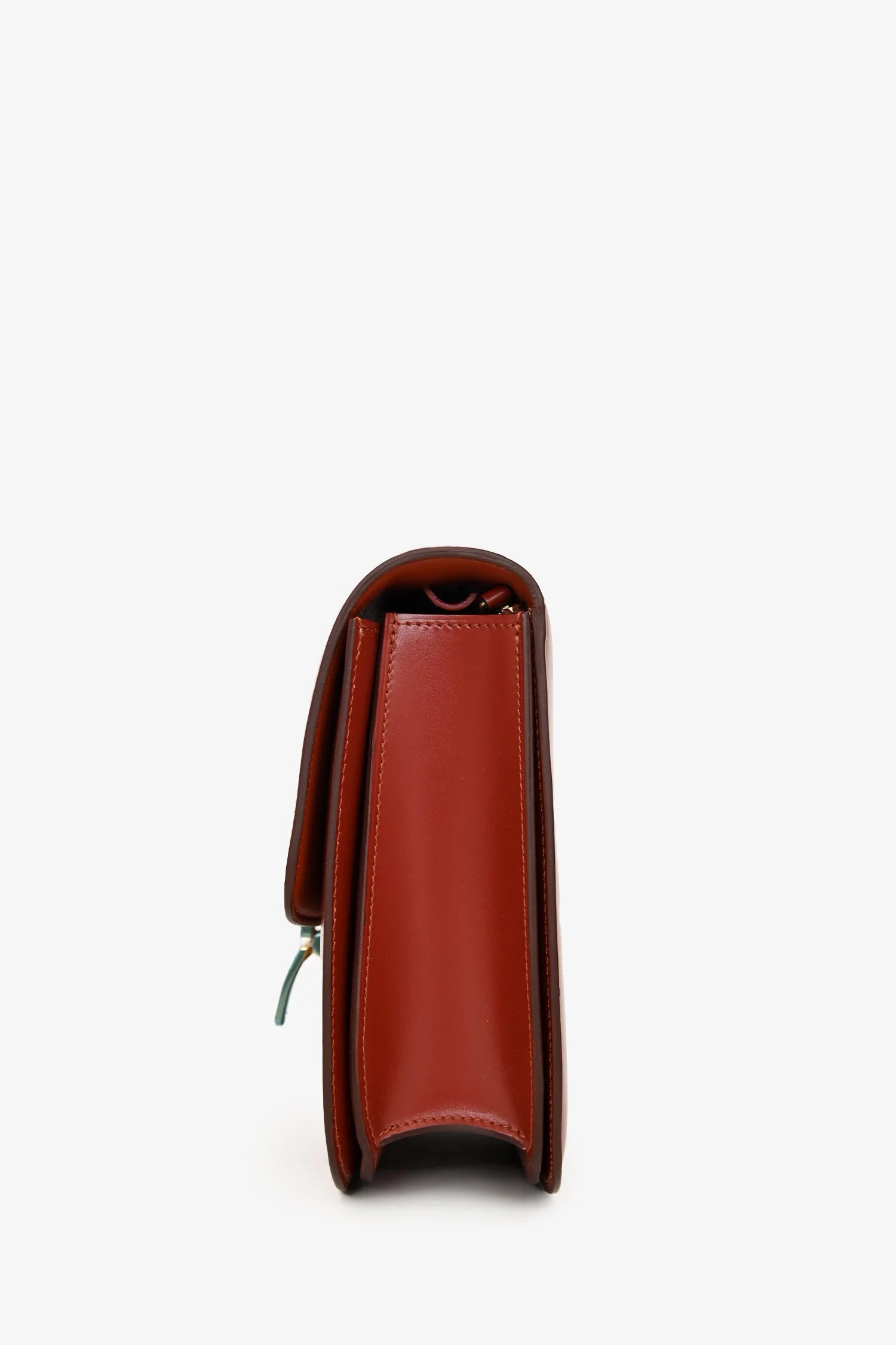Celine Red Leather Medium 'Box' Crossbody Bag - Image 4