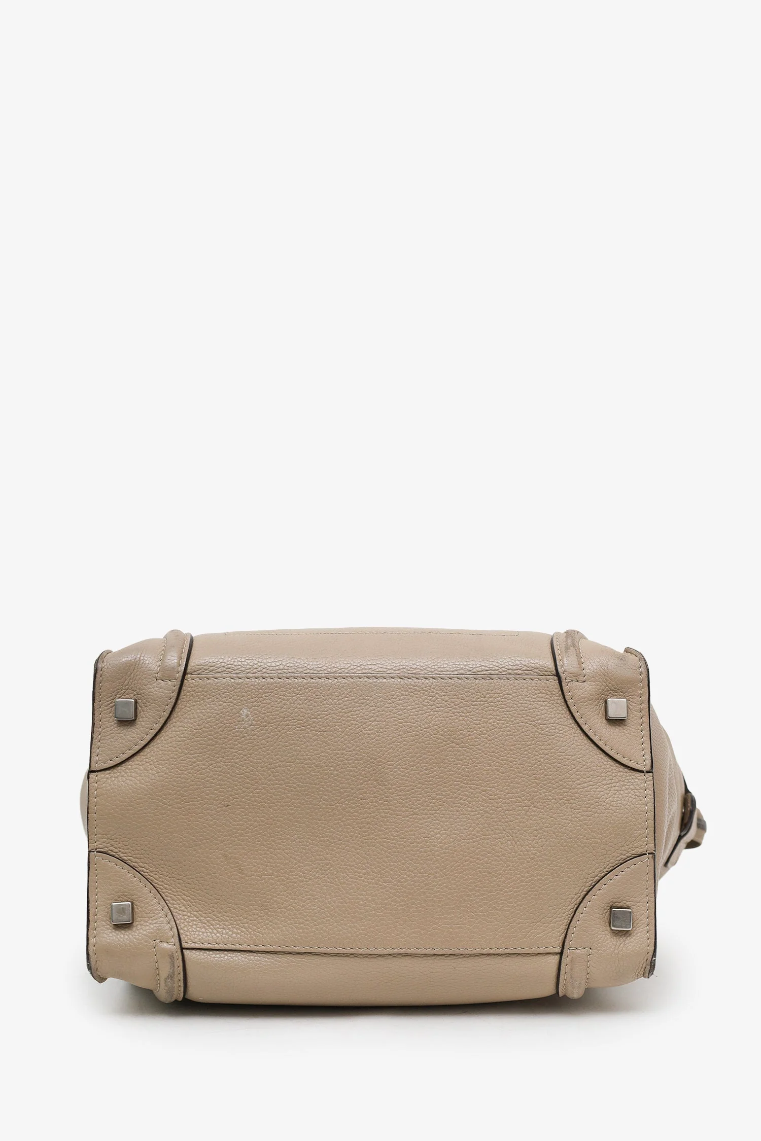 Celine Taupe Grained Leather Mini Luggage Tote - Image 5