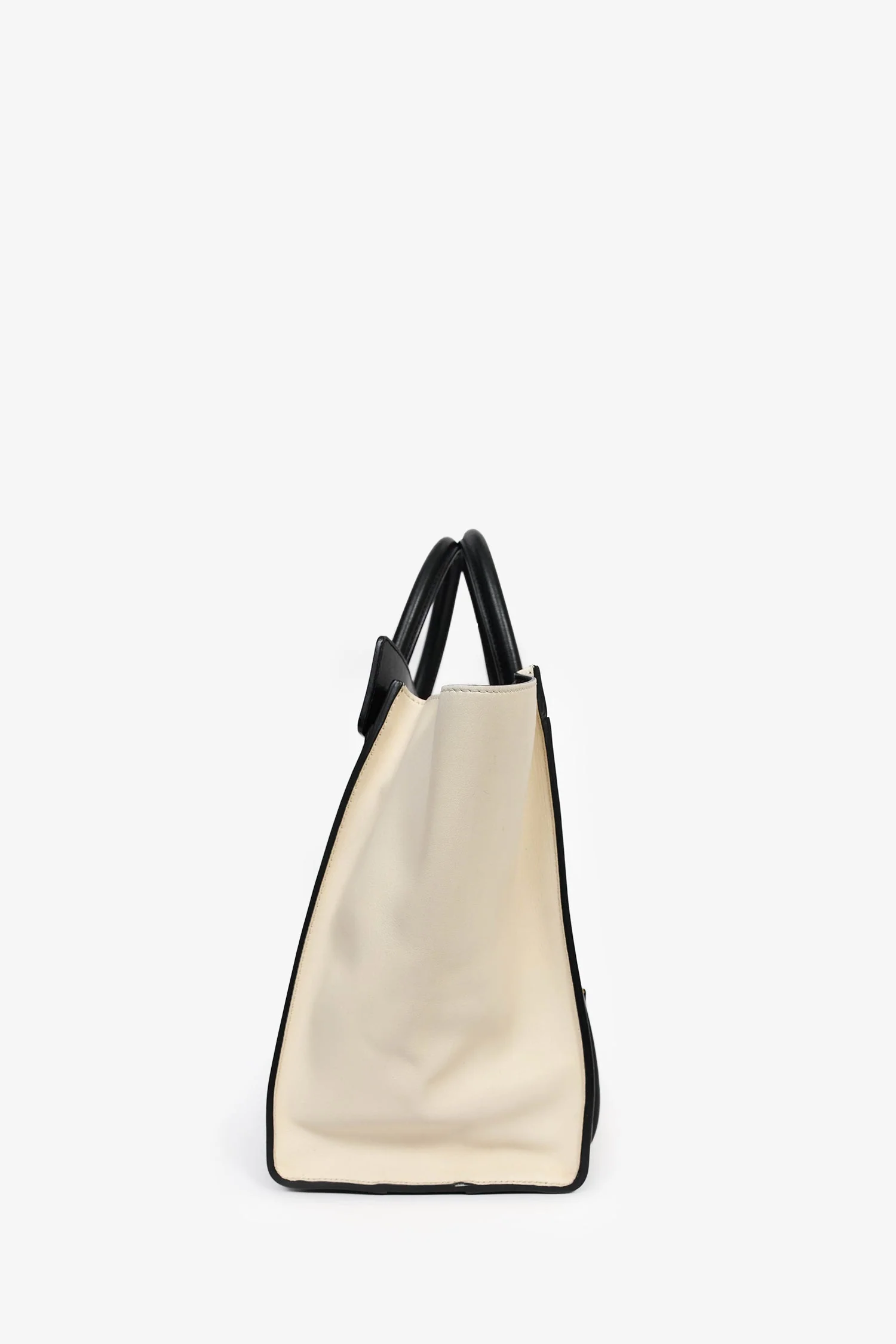 Celine Taupe Tri-Coloured Small Luggage Tote - Image 3
