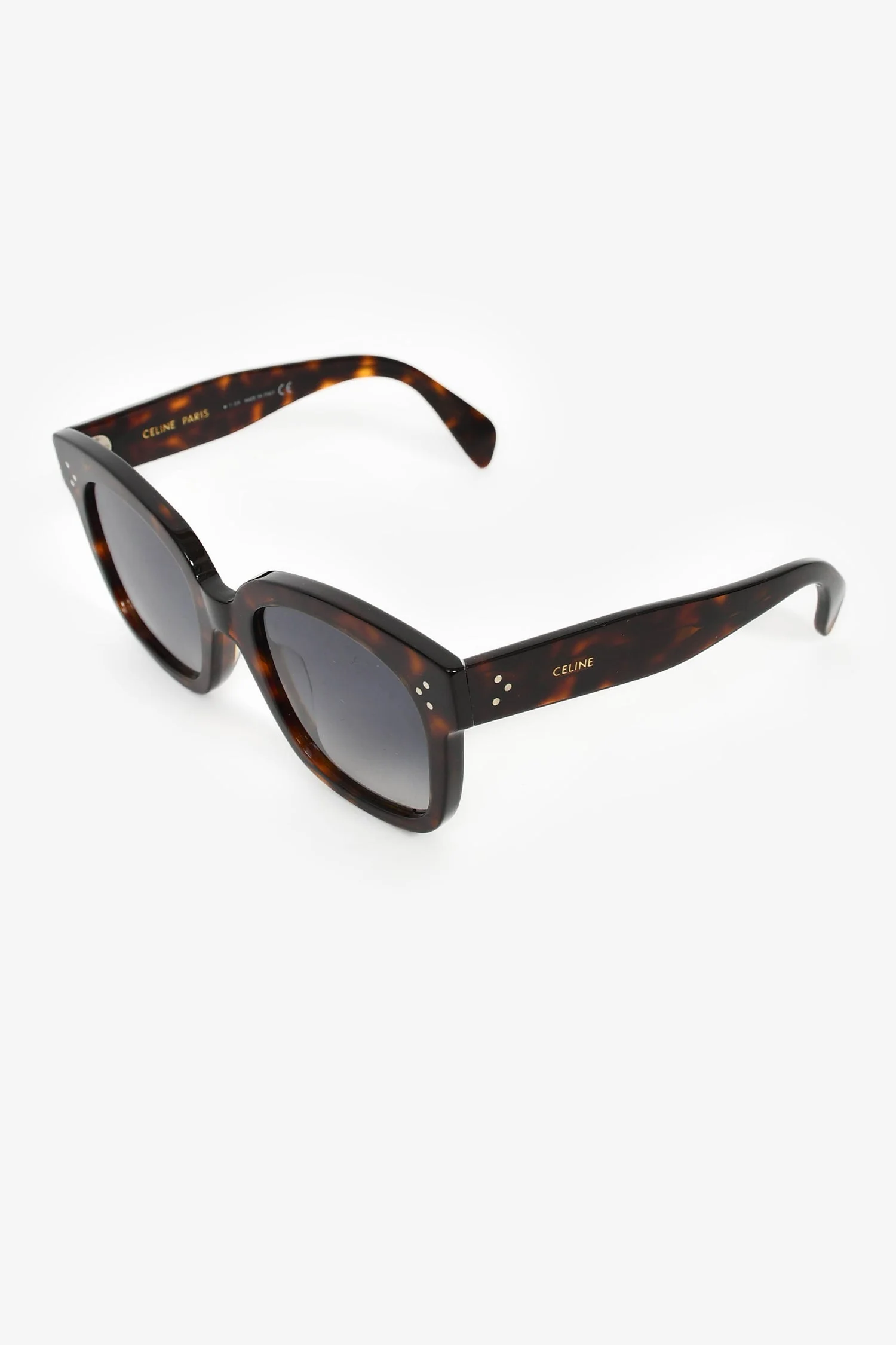 Celine Tortoiseshell '45' Sunglasses - Image 2