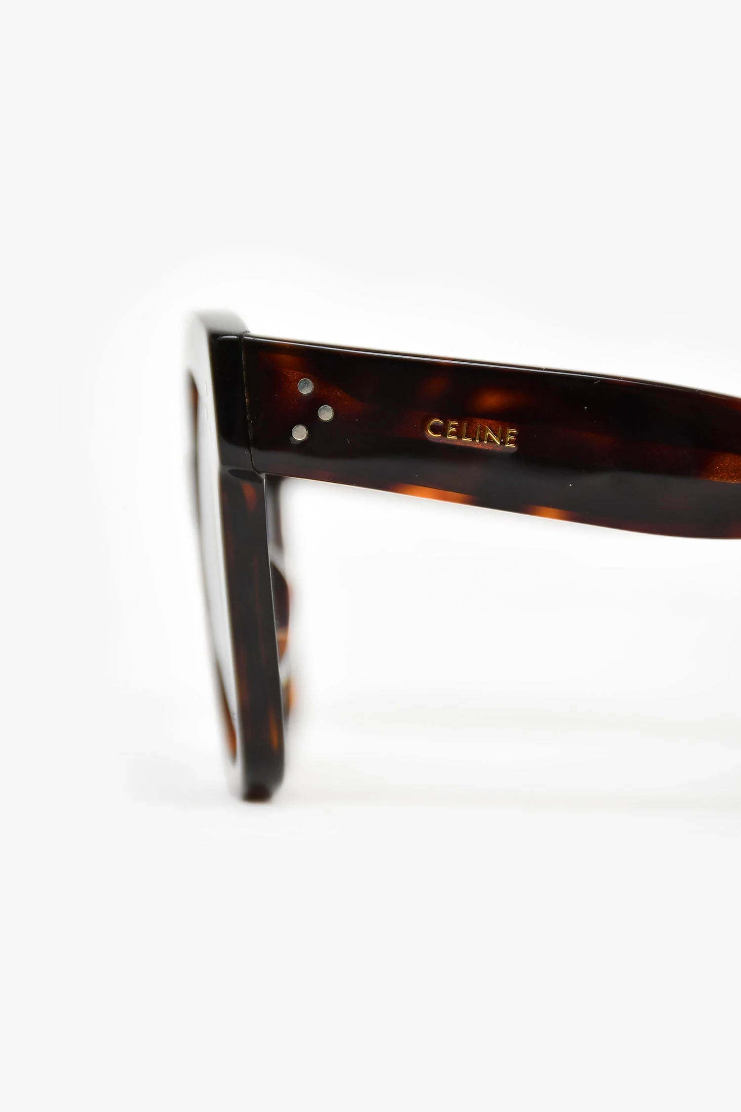 Celine Tortoiseshell '45' Sunglasses - Image 4