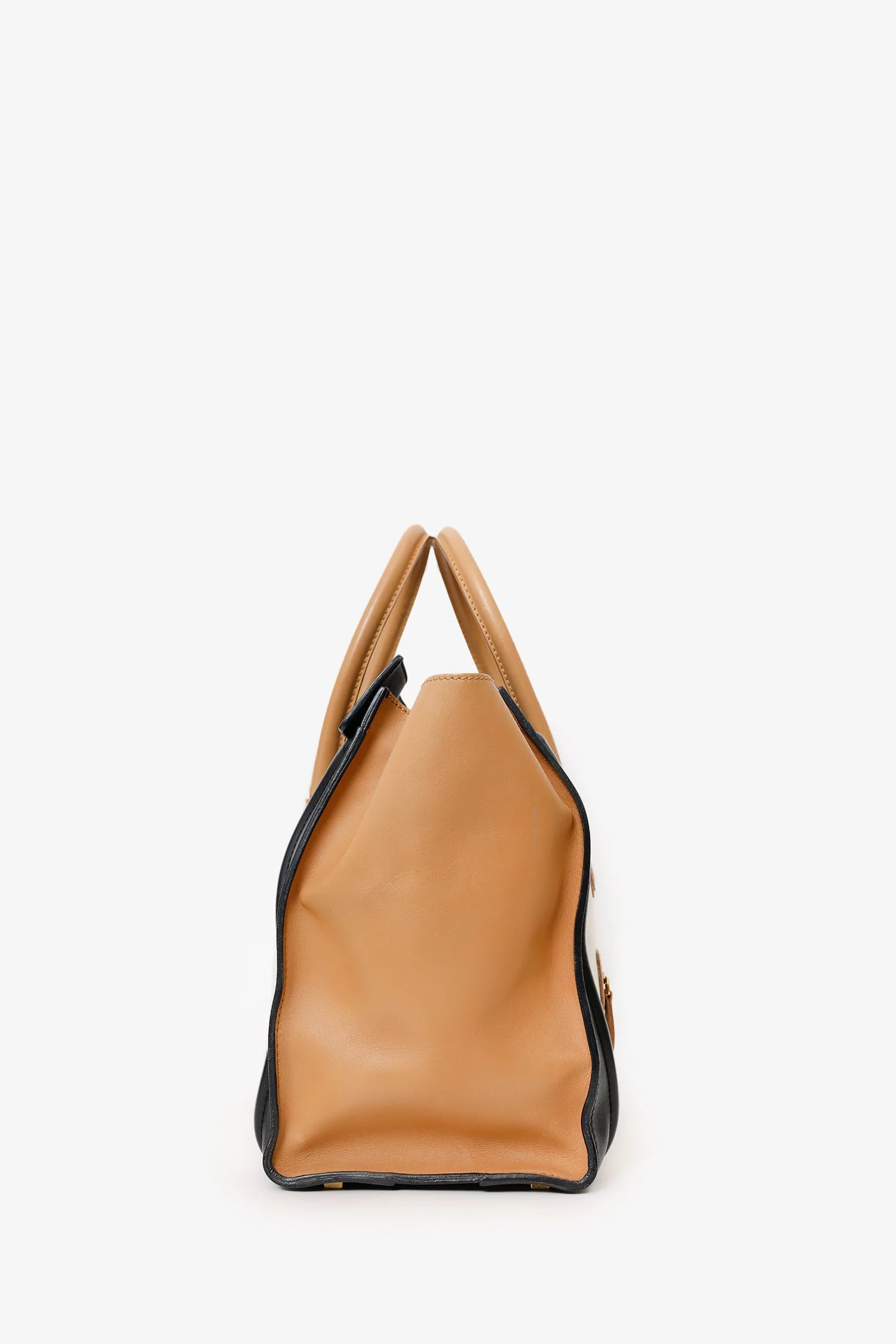 Celine Tri-Colour Leather Micro Luggage Tote - Image 3