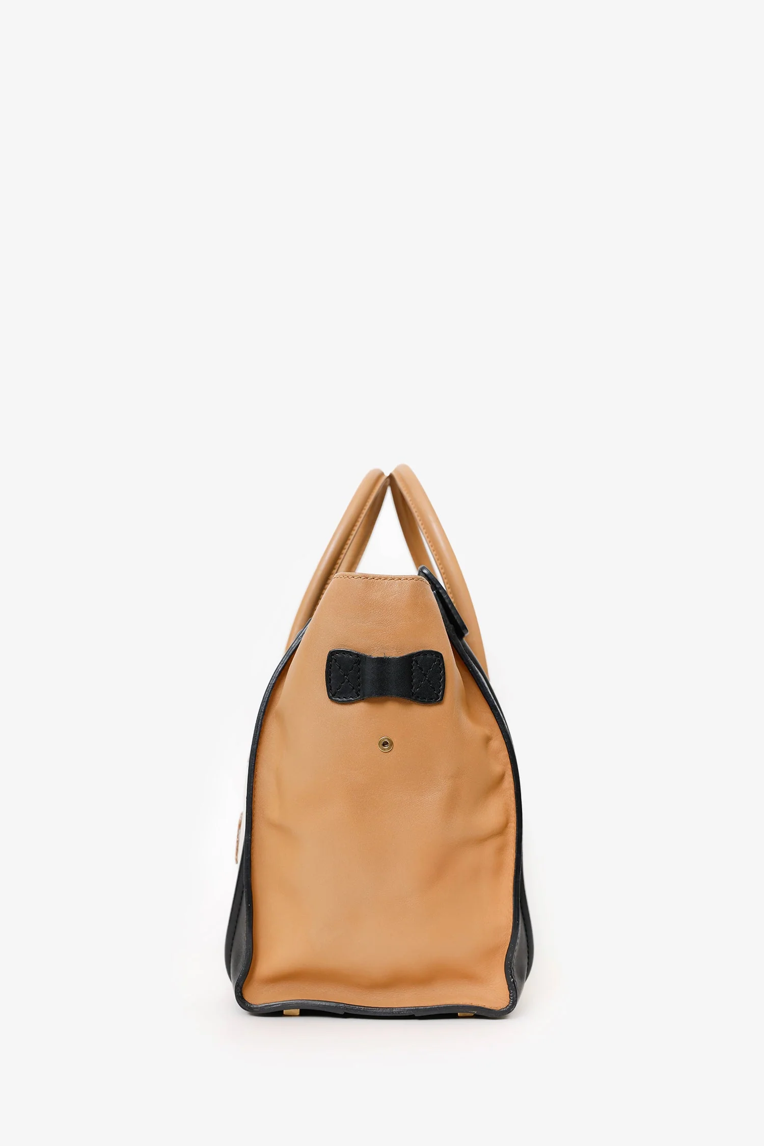 Celine Tri-Colour Leather Micro Luggage Tote - Image 4