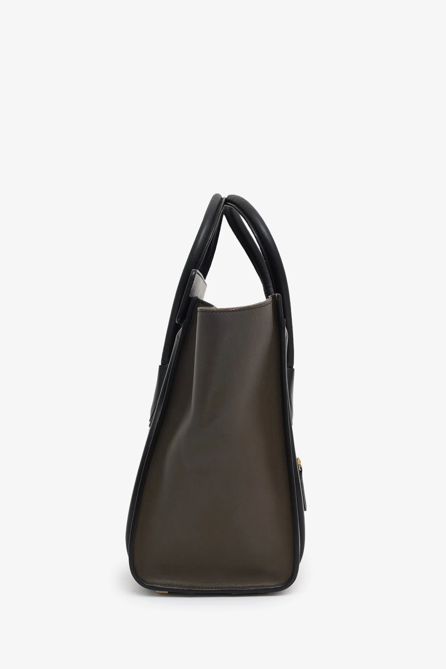 Celine Tricolour Leather/Python Micro Luggage Bag - Image 3