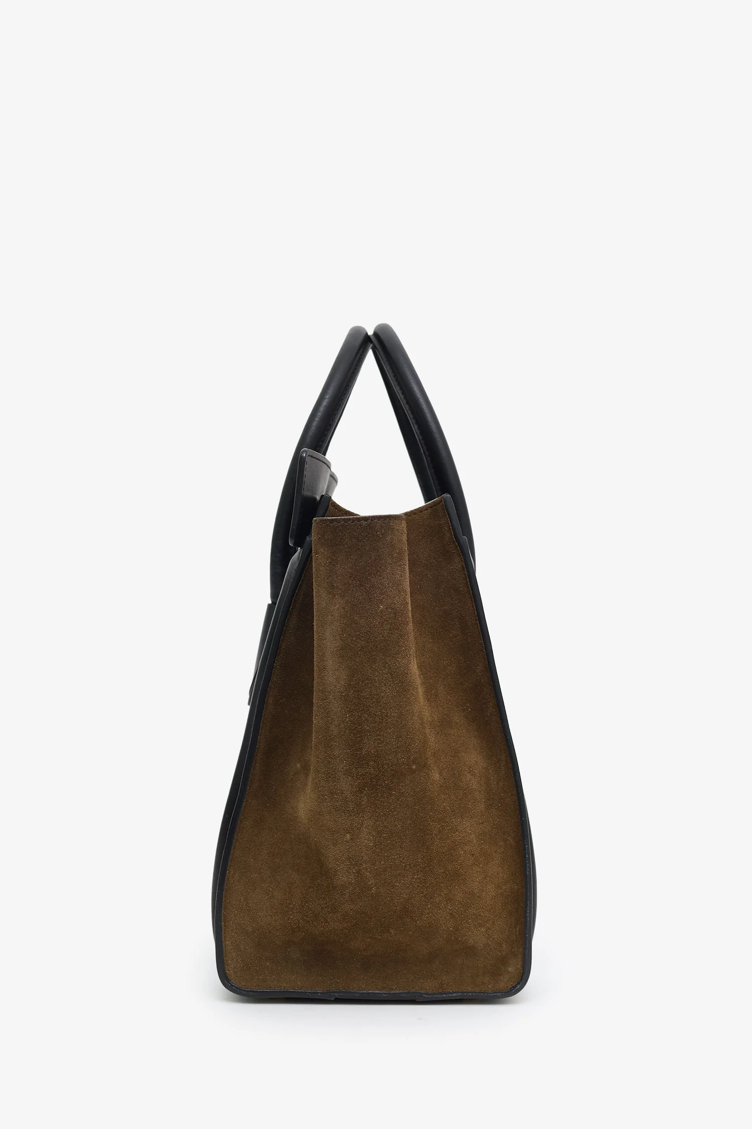 Celine Tricolour Leather/Suede Mini Luggage Tote - Image 3