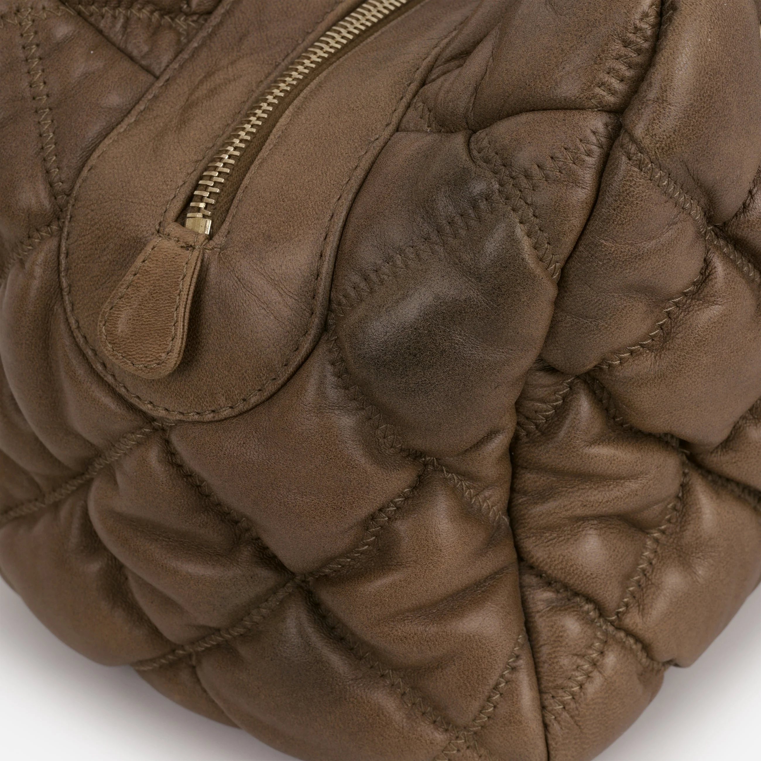 Chanel Bubble Shoulder Bag - Taupe Lambskin | Gold Hardware - Image 11