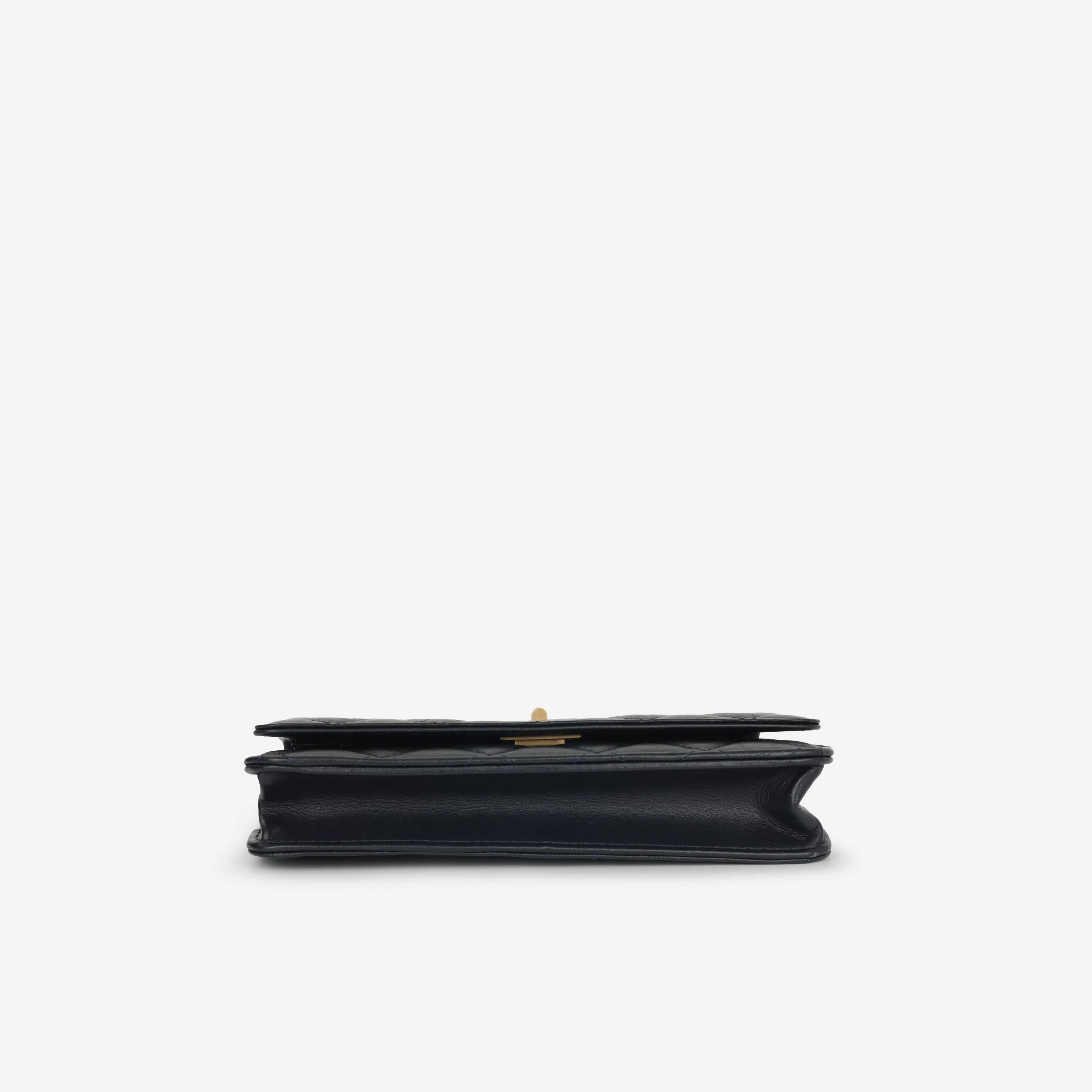 Chanel 2.55 Re-issue Wallet on Chain - Navy Calfskin | Gold Hardware - Image 3