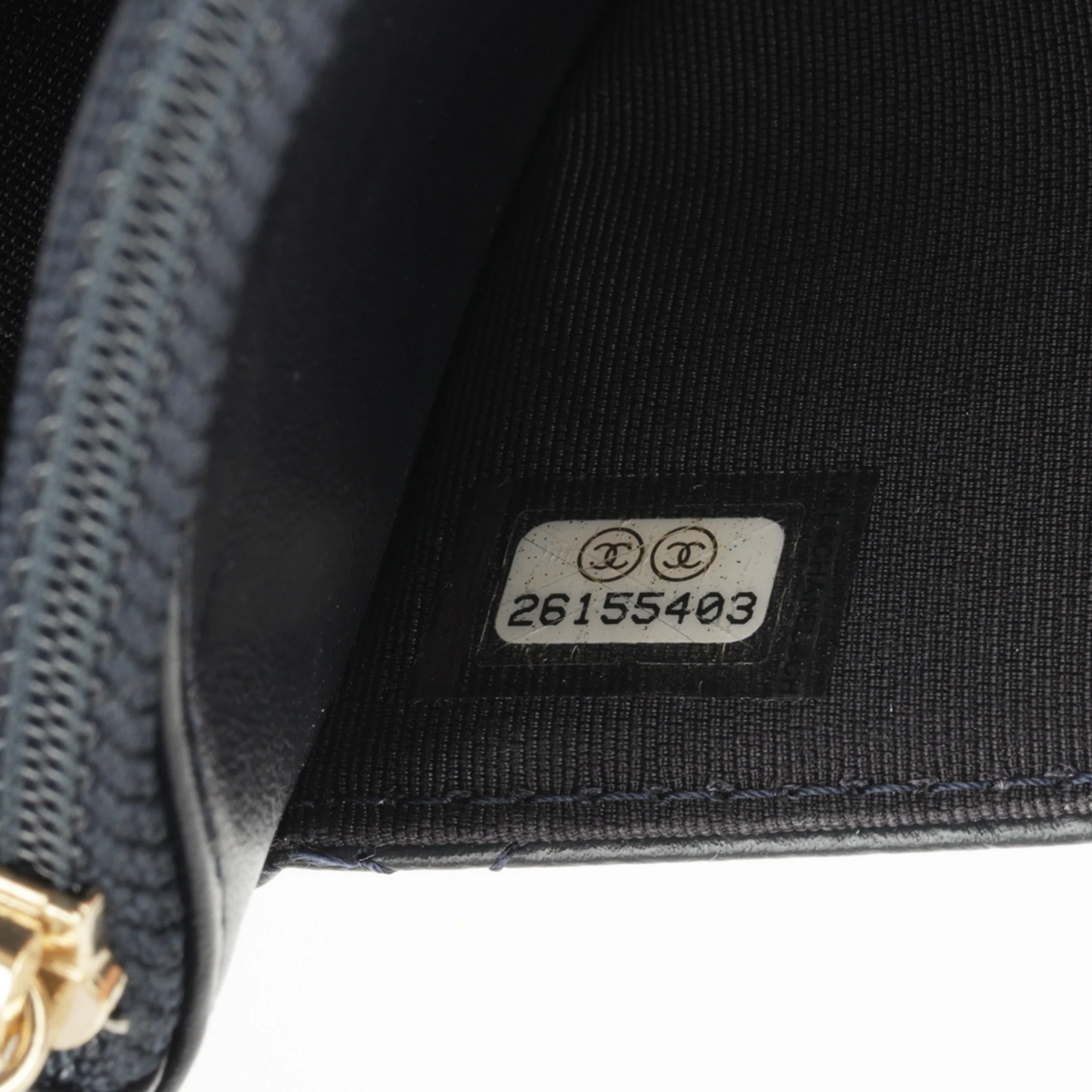 Chanel 2.55 Re-issue Wallet on Chain - Navy Calfskin | Gold Hardware - Image 6