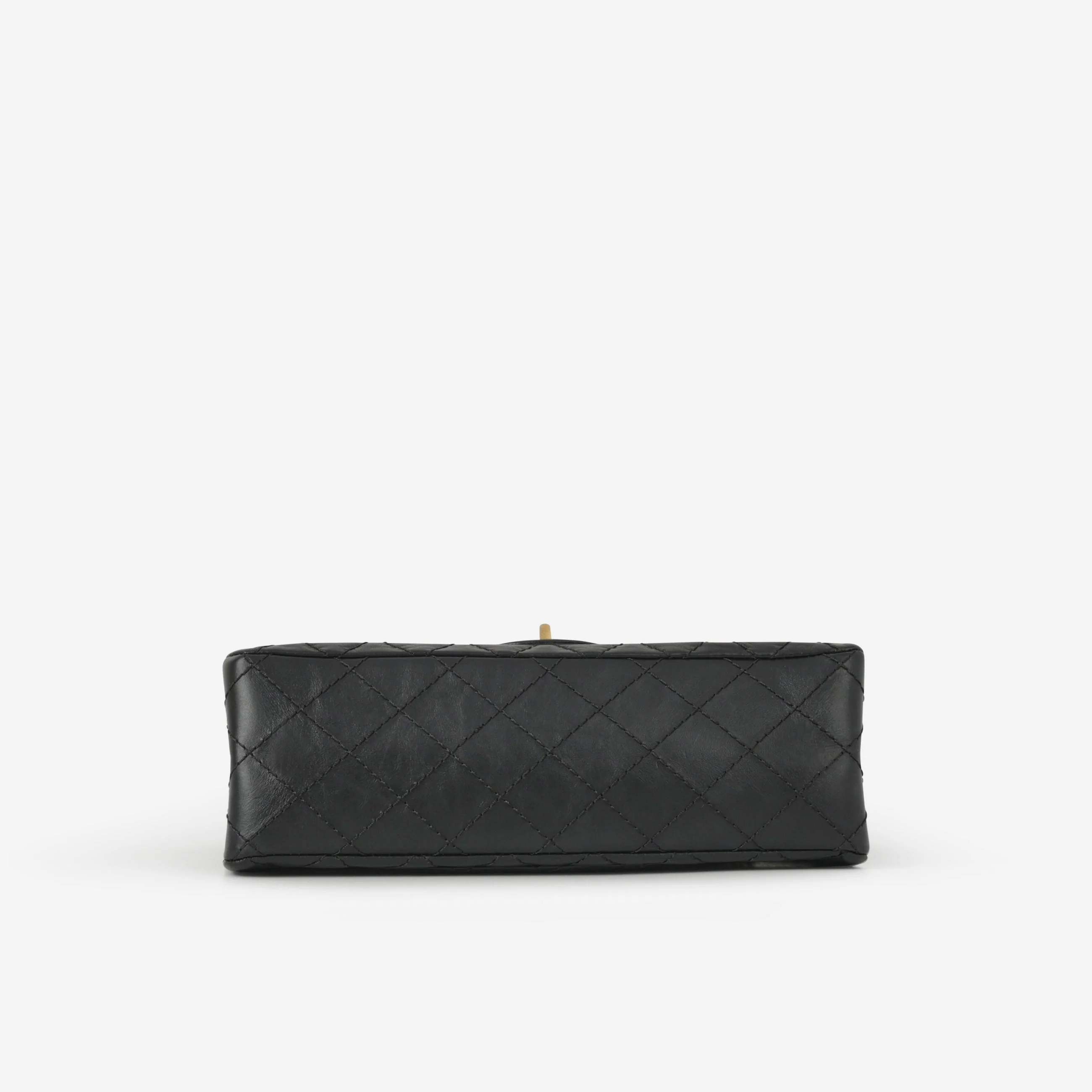 Chanel 2.55 Reissue 225 - Black Crumpled Calfskin | Gold Hardware - Image 3