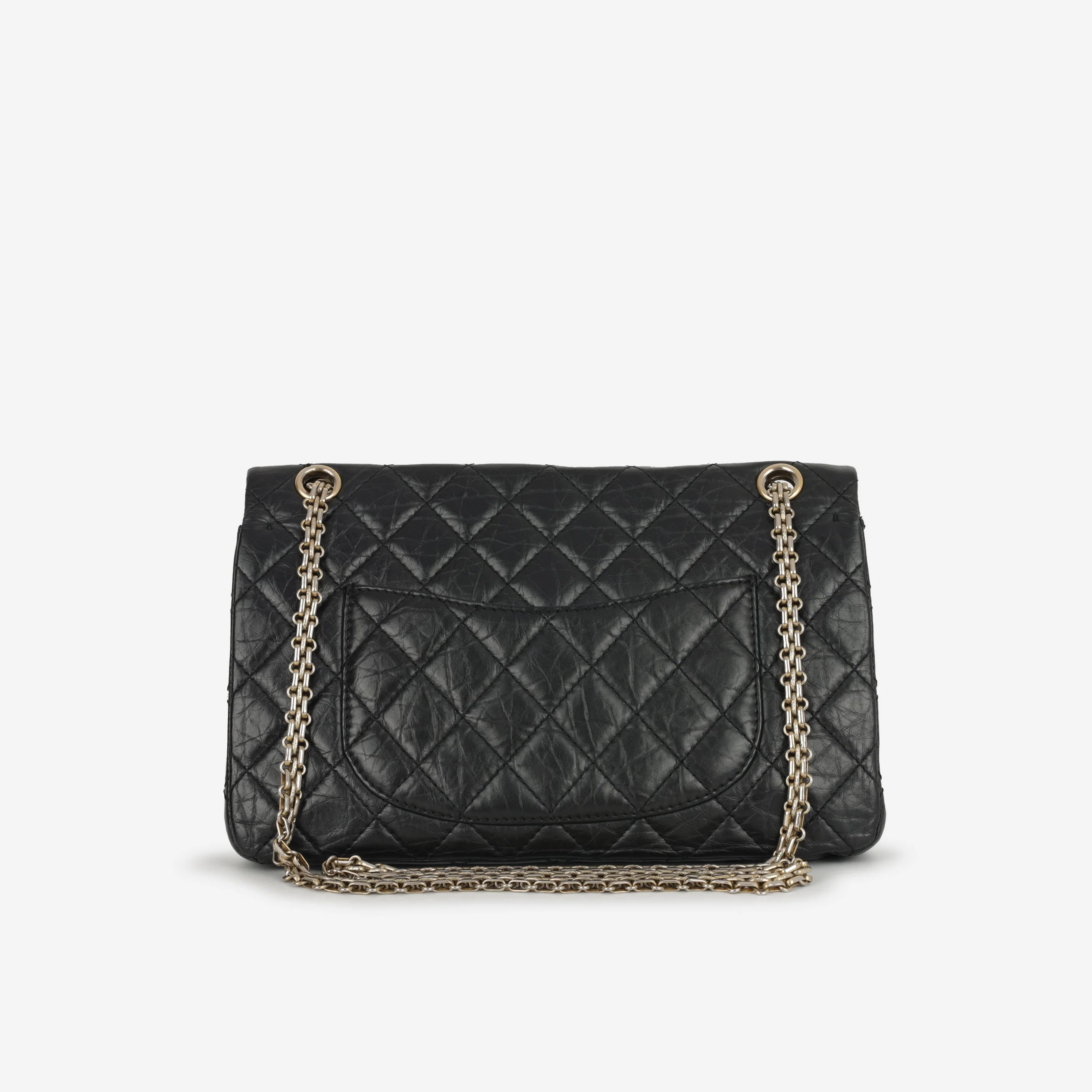 Chanel 2.55 Reissue 226 - Black Crumpled Calfskin | Gold Hardware - Image 3
