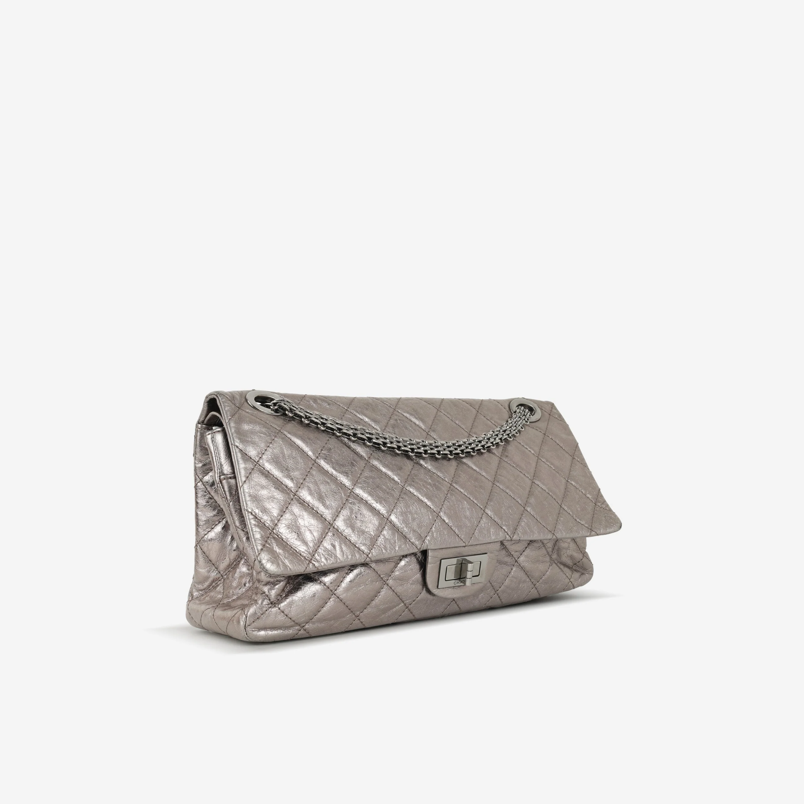 Chanel 2.55 Reissue 227 Flap - Metallic Bronze Calfskin | Silver Hardware - Image 2