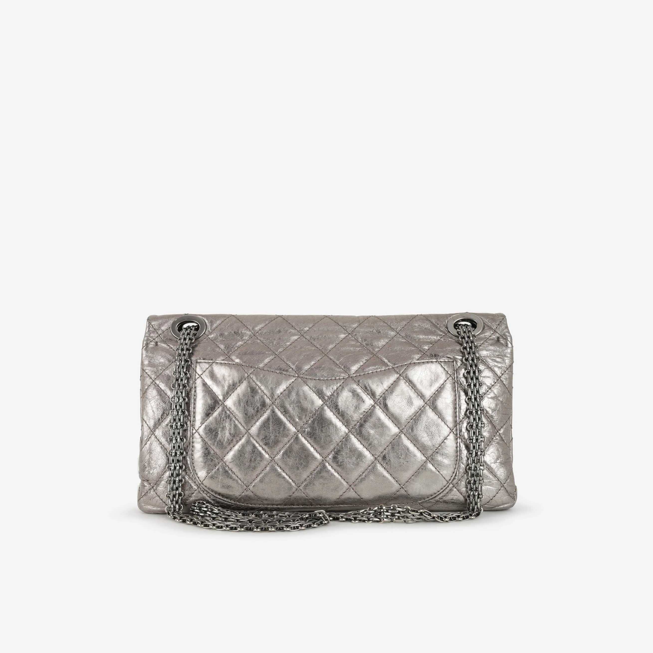 Chanel 2.55 Reissue 227 Flap - Metallic Bronze Calfskin | Silver Hardware - Image 3