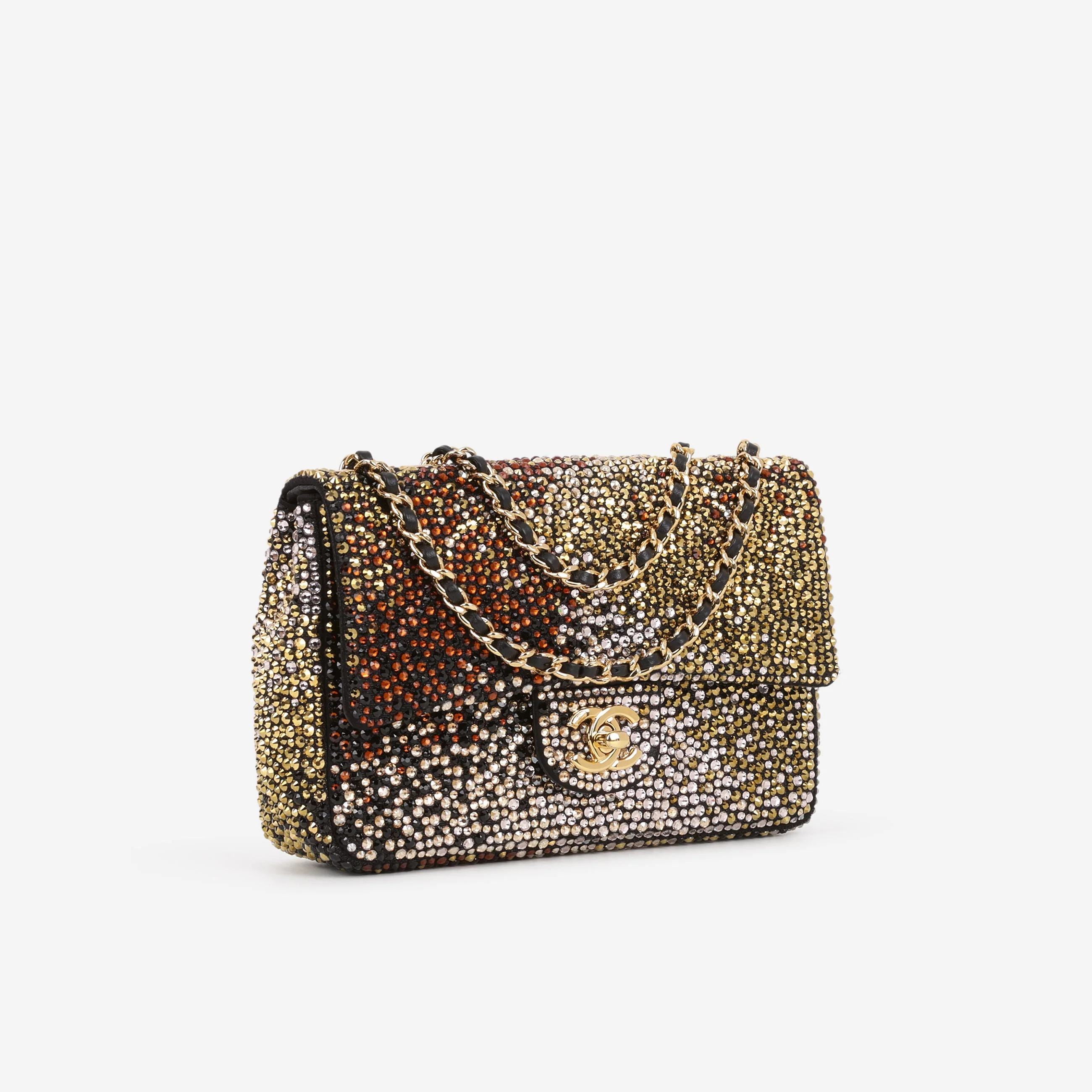 Chanel 2025 Mini Flap Evening Bag - Multi Strass | Gold Hardware - Image 2