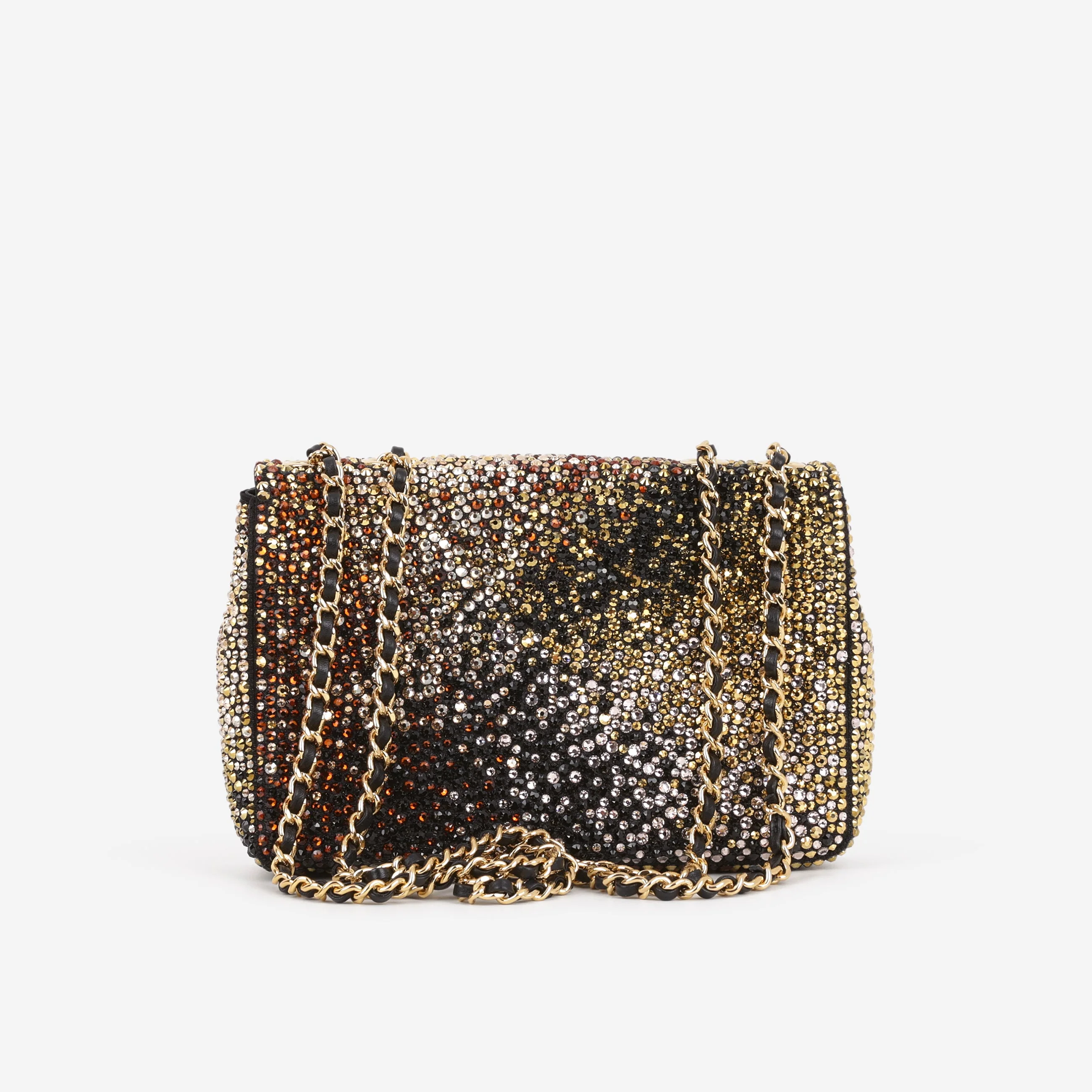 Chanel 2025 Mini Flap Evening Bag - Multi Strass | Gold Hardware - Image 3