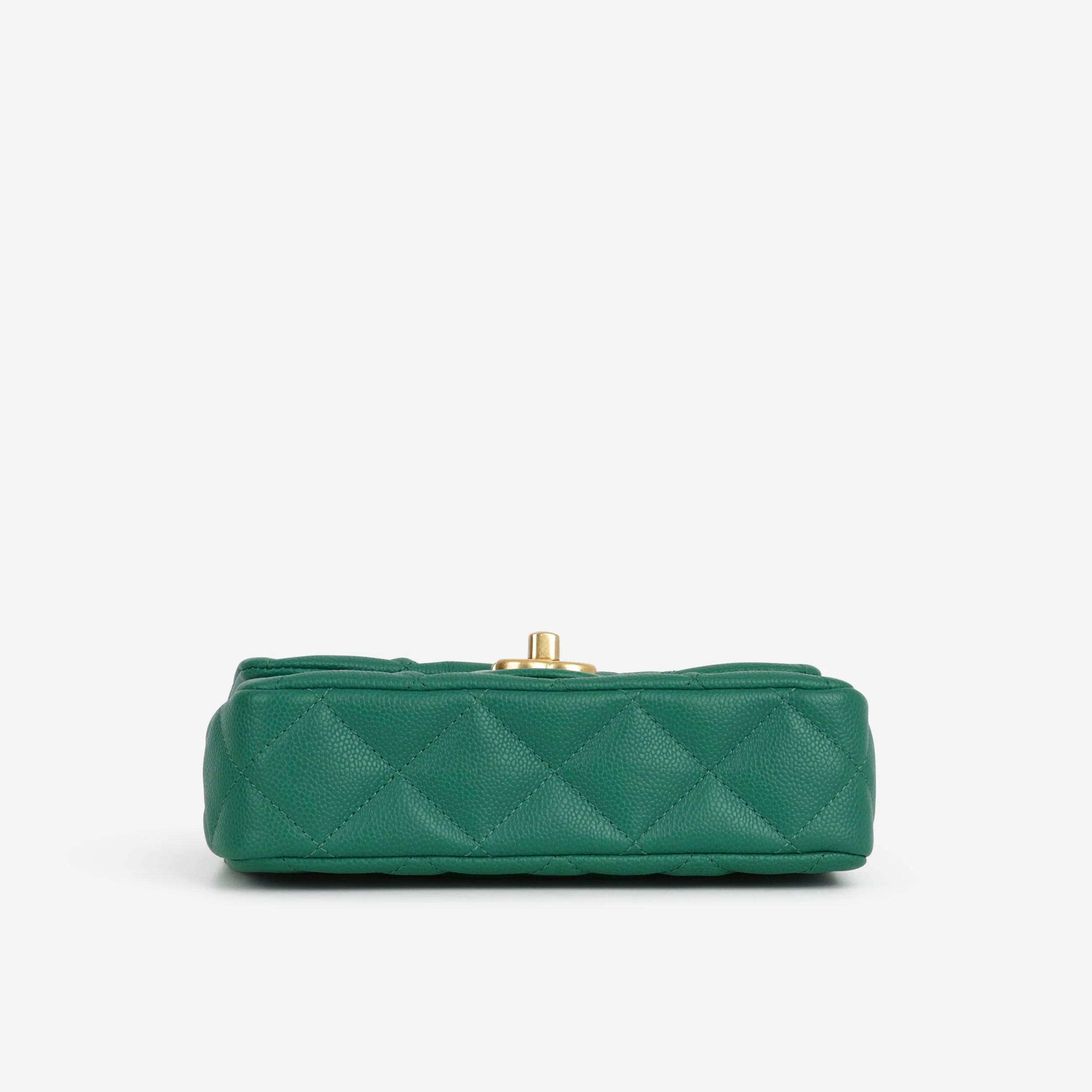 Chanel 23P Mini Heart Crush - Green Caviar | Gold Hardware - Image 3