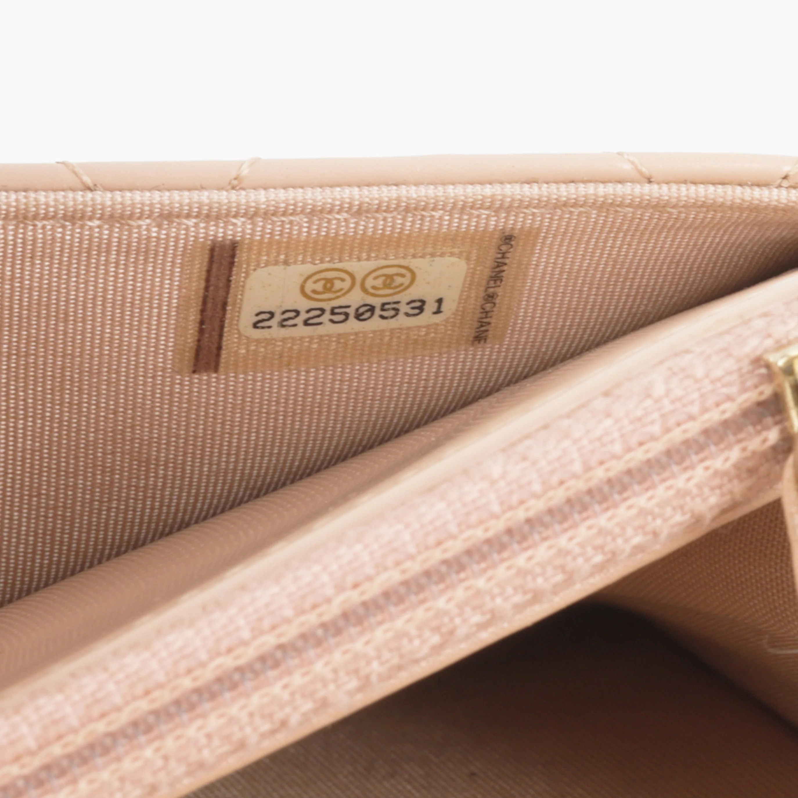 Chanel Boy WOC - Iridescent Pink Patent | Champagne Gold Hardware - Image 6