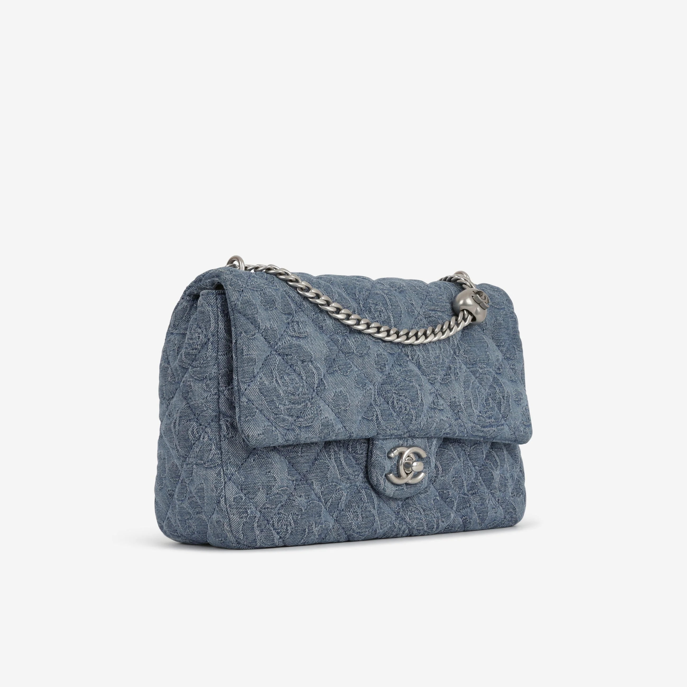 Chanel Camellia Sweetheart Crush - Blue Denim | Silver Hardware - Image 2