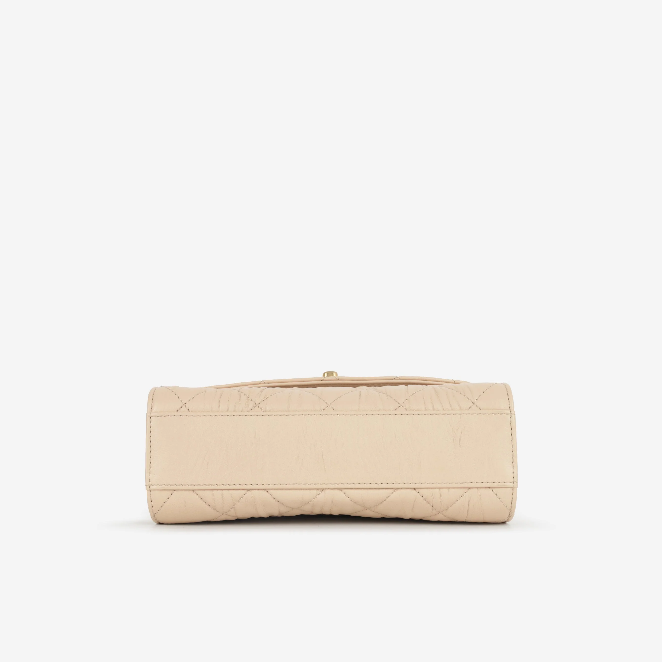 Chanel CC Link Top Handle - Beige Lambskin | Gold Hardware - Image 6