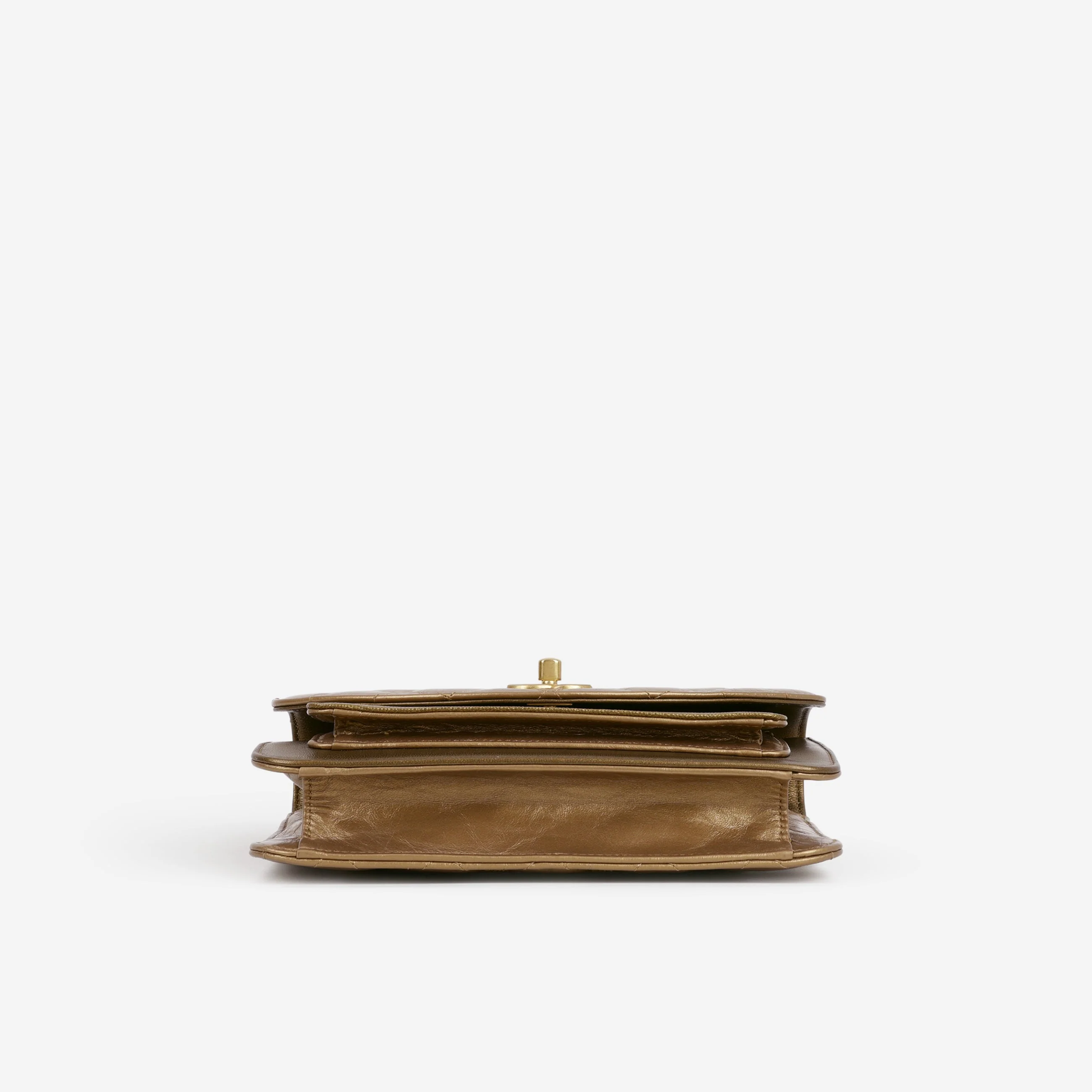 Chanel Chain Handle Flap Bag - Bronze Caviar / Calfskin | Gold Hardware - Image 4