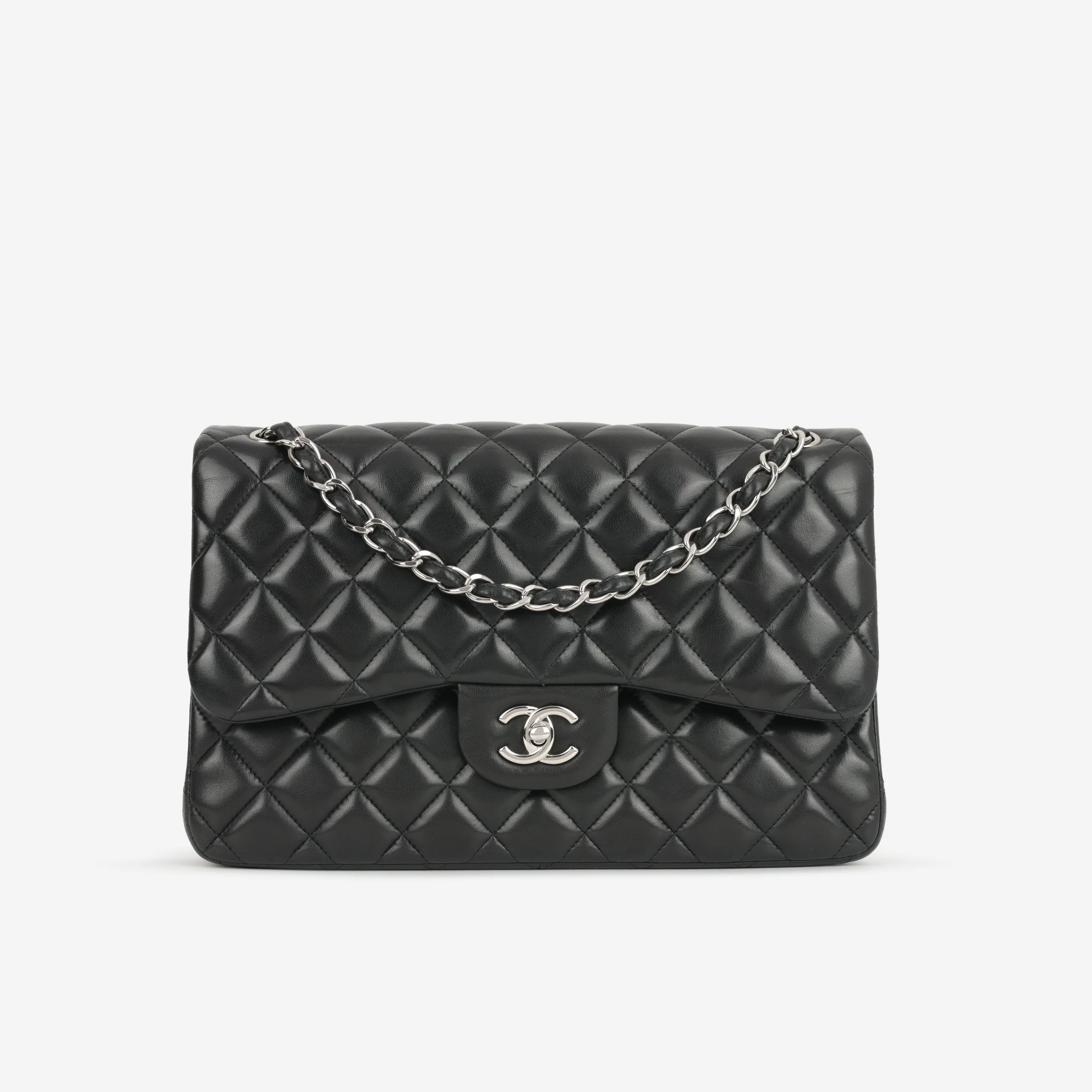 Chanel Classic Flap Bag - Jumbo Classic Flap | Silver Hardware