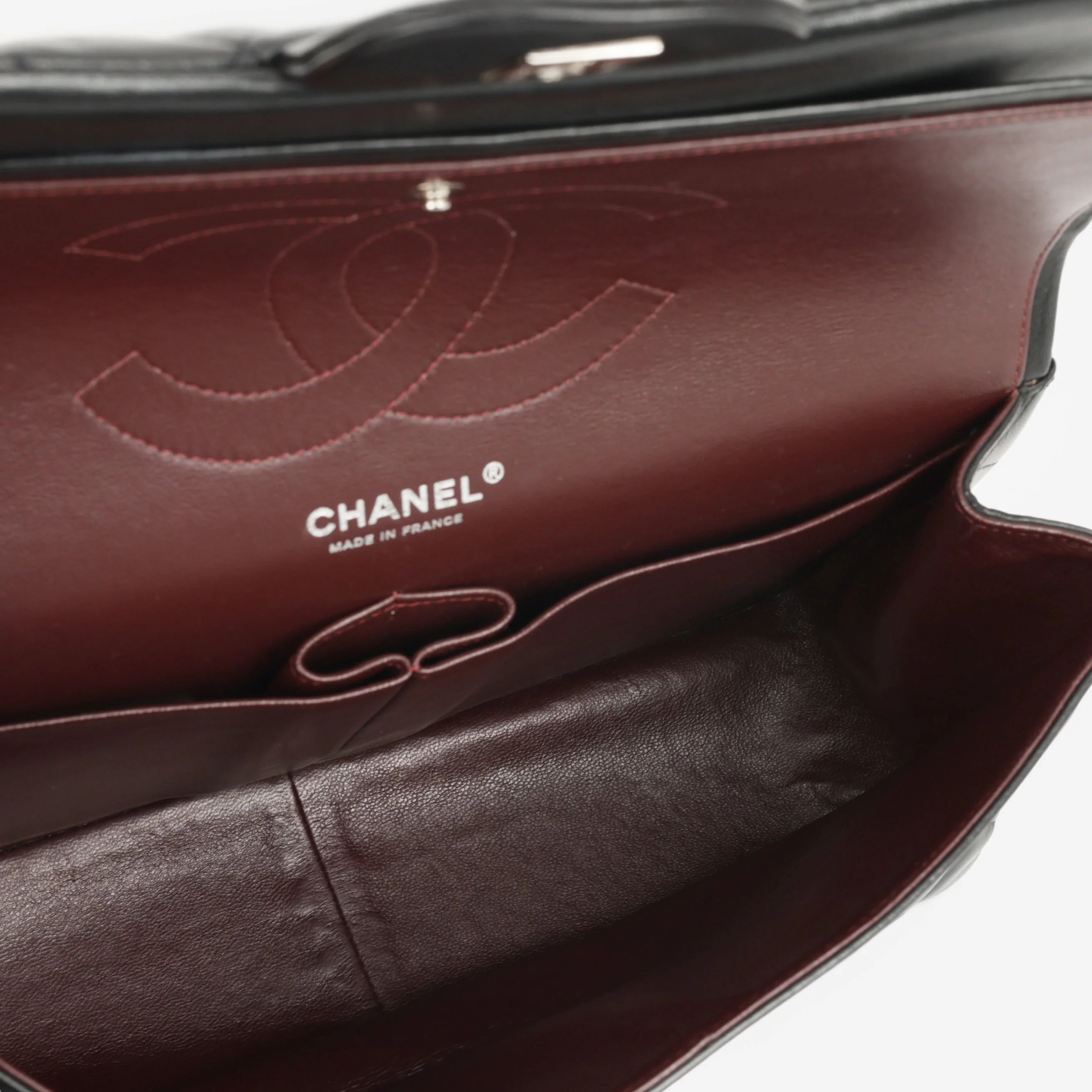 Chanel Classic Flap Bag - Jumbo Classic Flap | Silver Hardware - Image 6