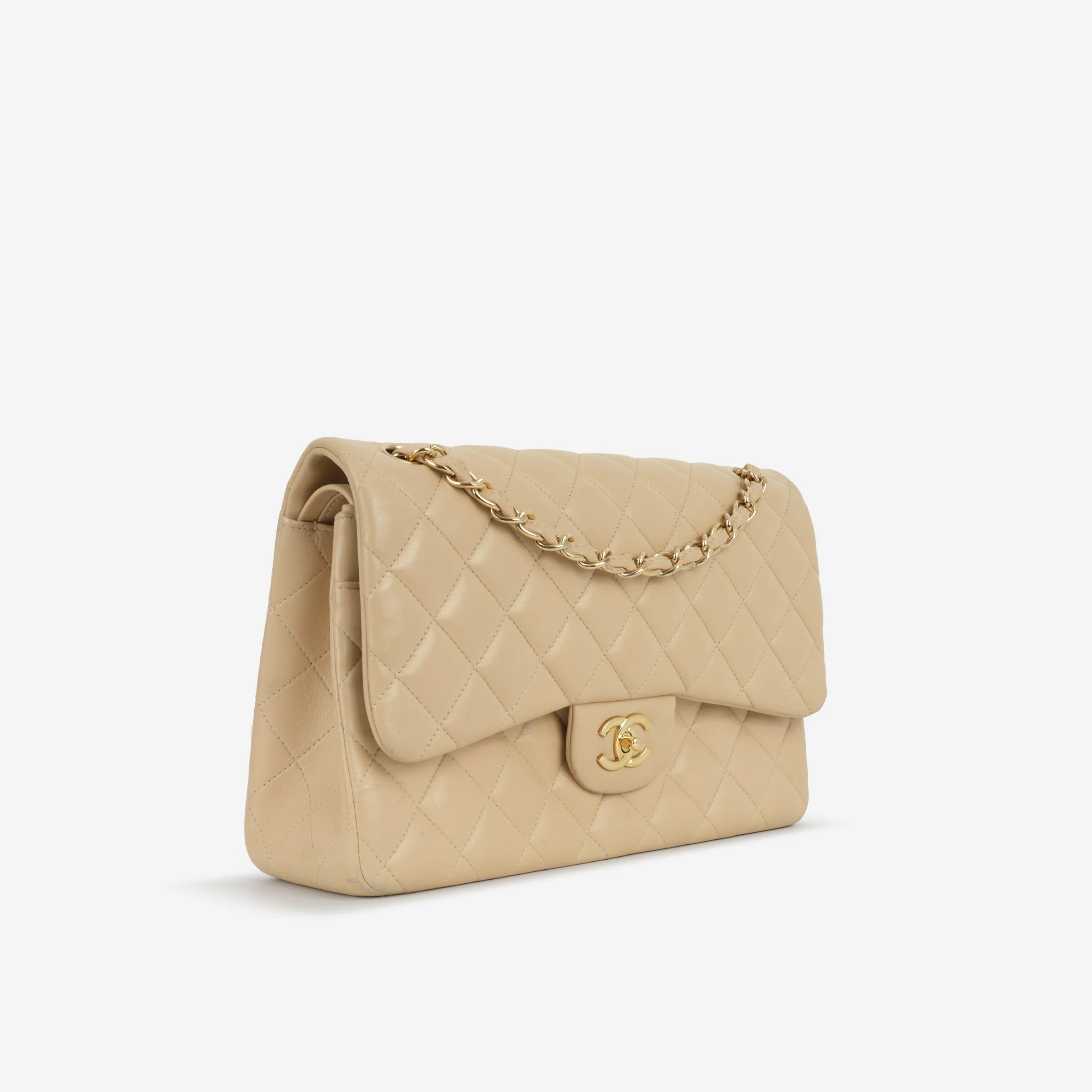 Chanel Classic Jumbo Double Flap - Beige Lambskin | Gold Hardware - Image 2