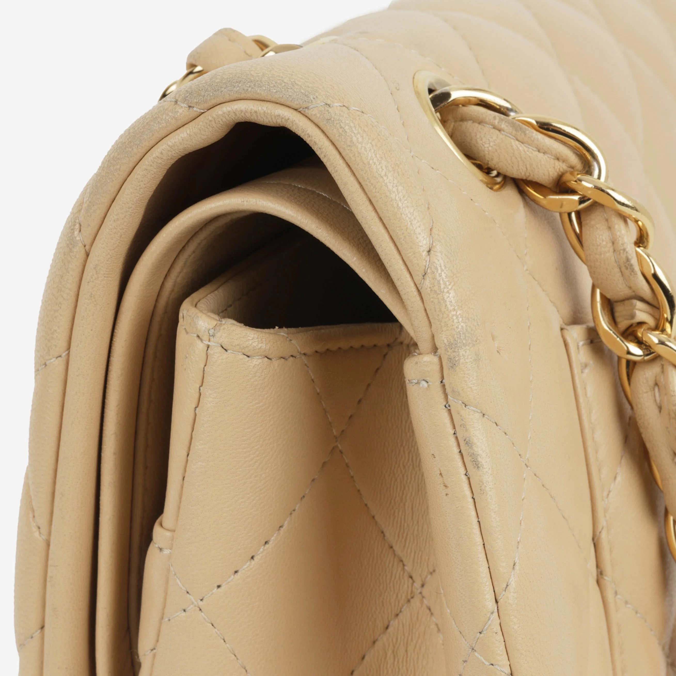 Chanel Classic Jumbo Double Flap - Beige Lambskin | Gold Hardware - Image 5