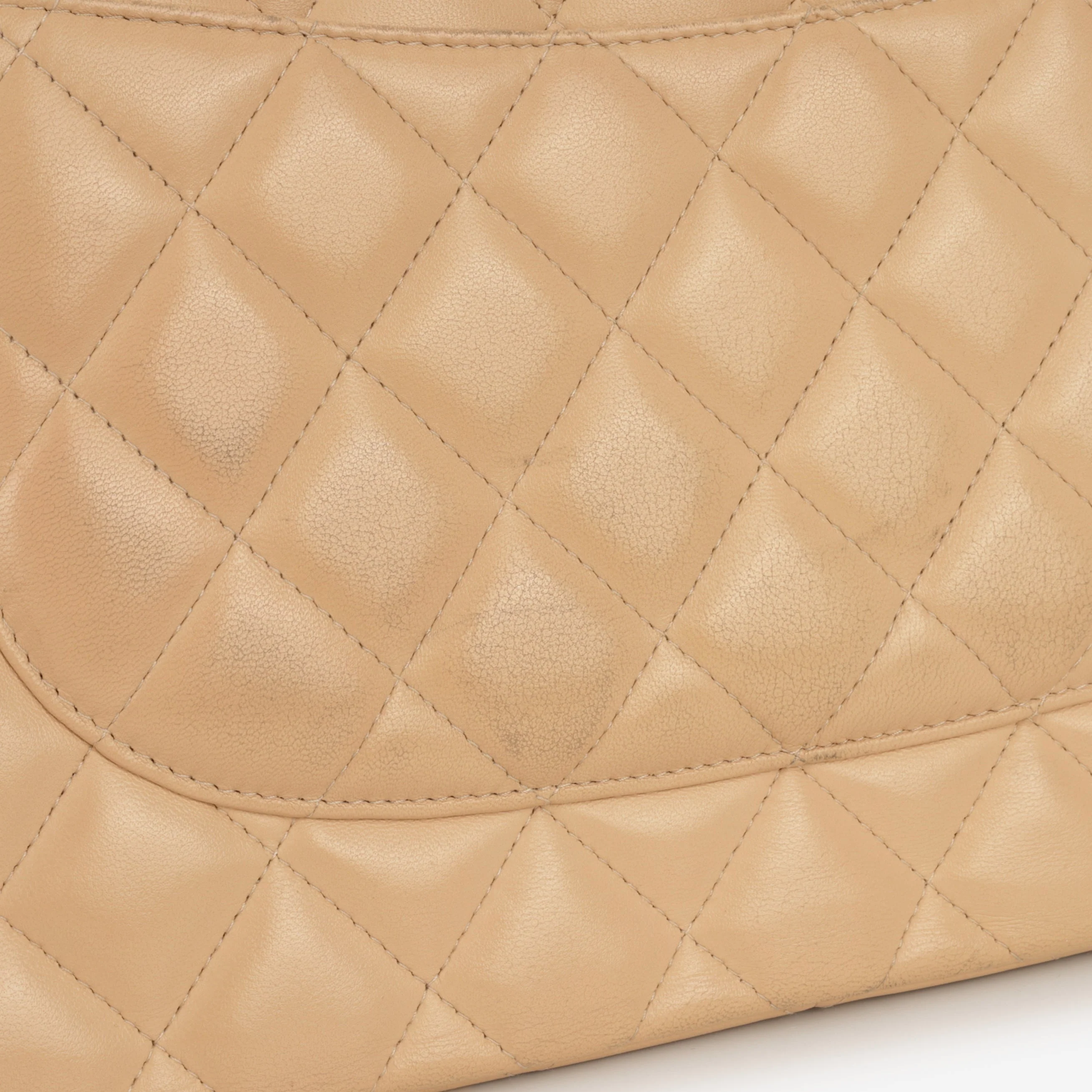 Chanel Classic Jumbo Double Flap - Beige Lambskin | Gold Hardware - Image 7