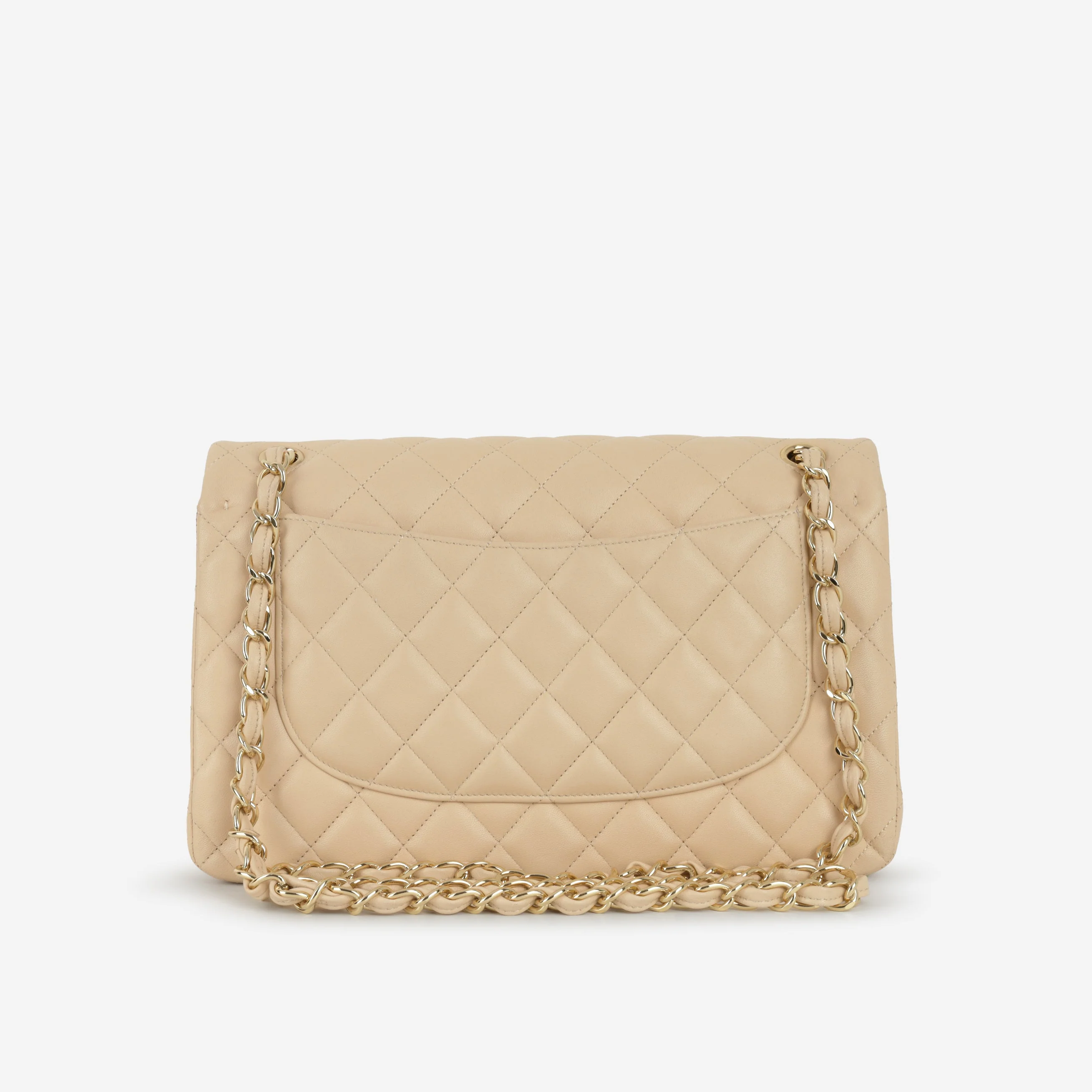 Chanel Classic Jumbo Double Flap - Beige Lambskin | Gold Hardware - Image 3