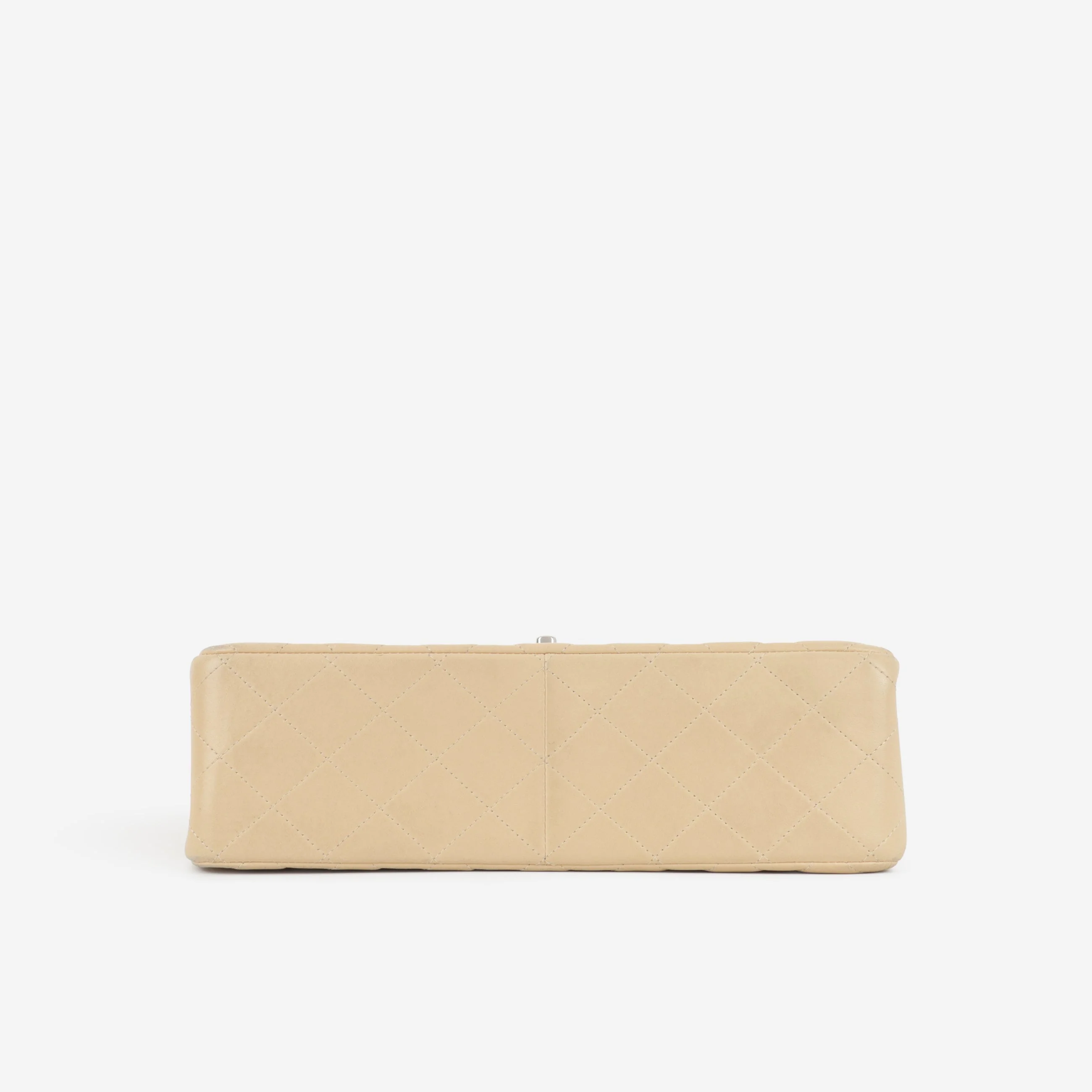 Chanel Classic Jumbo Double Flap - Beige Lambskin | Silver Hardware - Image 4